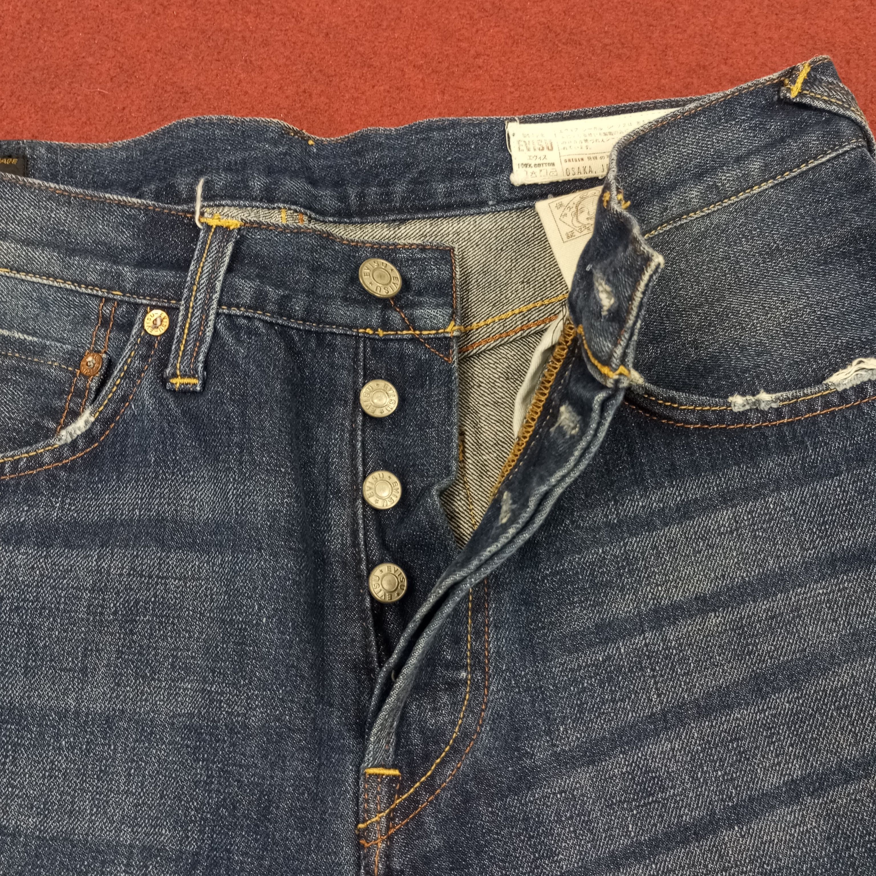 Evisu × Japanese Brand × Vintage Evisu Japanese Brand Fashion Style Custom Daicock Jeans Size US 31 - 12 Thumbnail