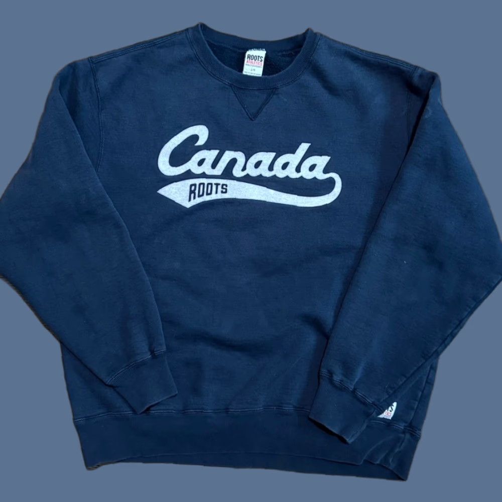 Roots VINTAGE Roots Sweatshirt Navy Blue L Mens Size Large Size US L / EU 52-54 / 3 - 1 Thumbnail