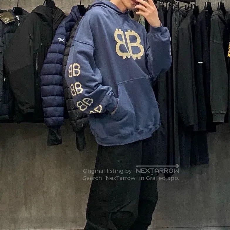 Balenciaga Balenciaga Double B Printed Pattern Hoodie Size US XS / EU 42 / 0 - 5 Thumbnail