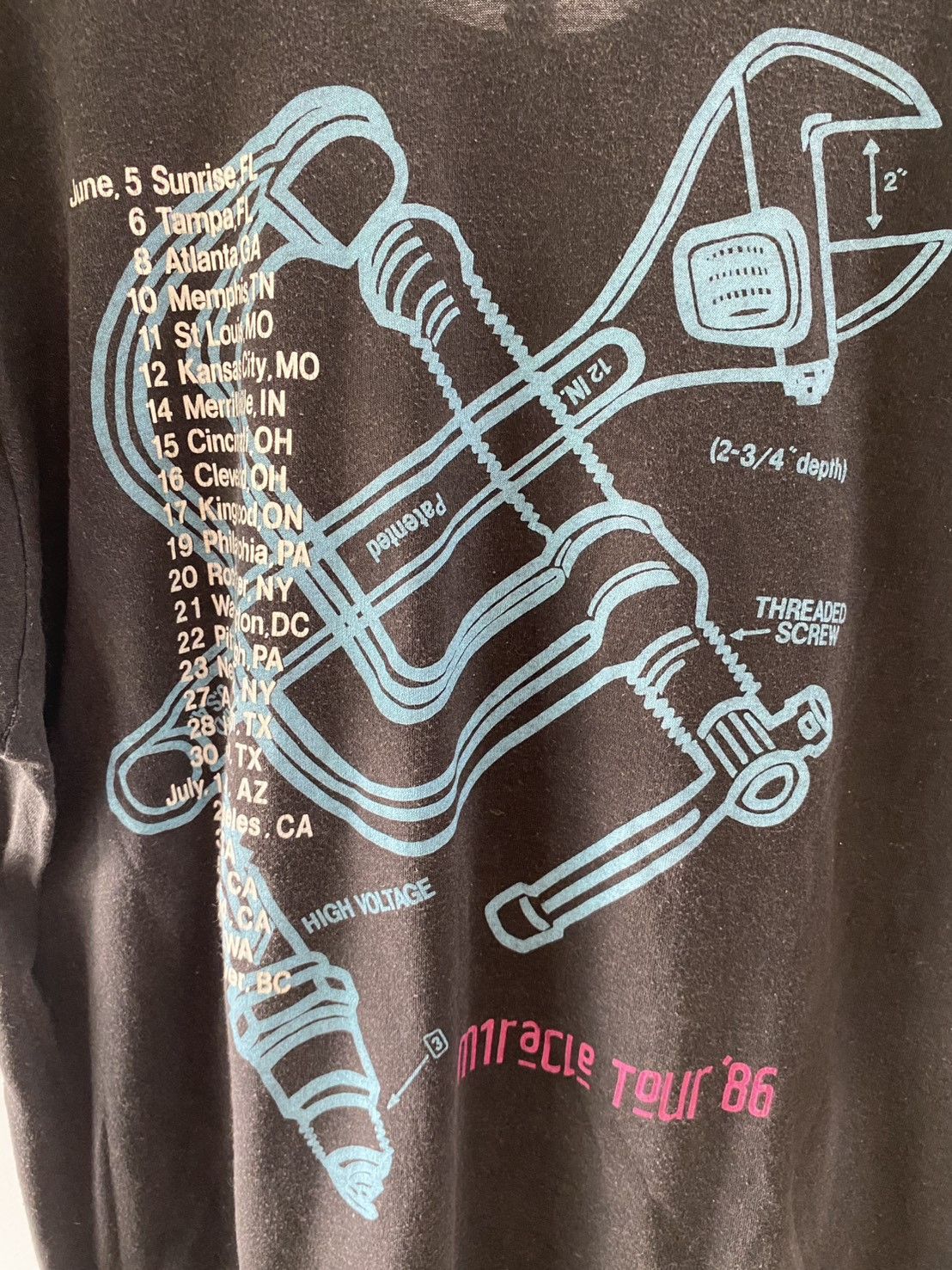 Band Tees RARE Vintage 80s Mike + The Mechanics Tour Promo Tee Size US M / EU 48-50 / 2 - 6 Thumbnail