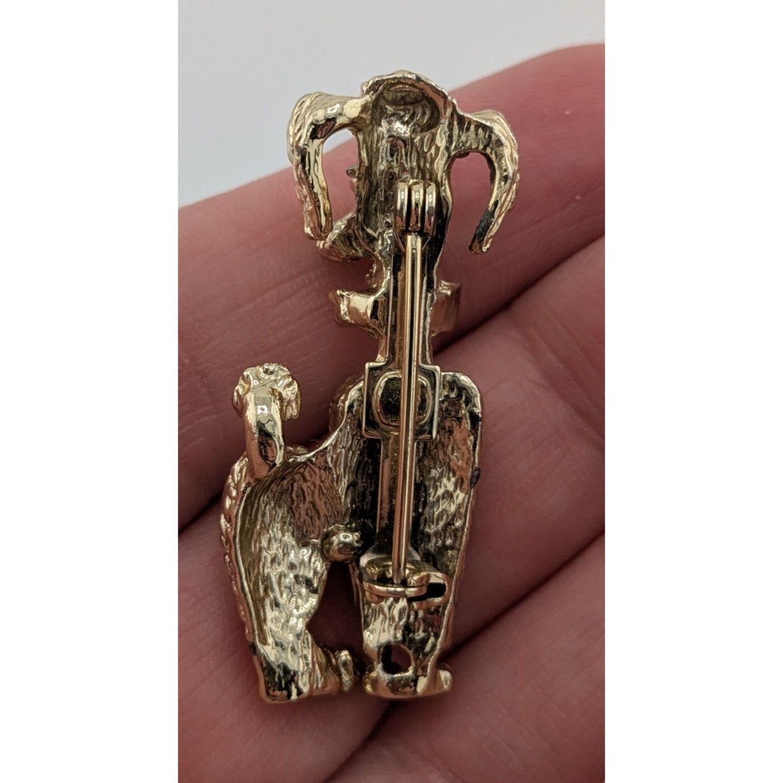 Other Vintage Poodle Brooch Gold Tone With Enamel Details Size ONE SIZE - 3 Thumbnail