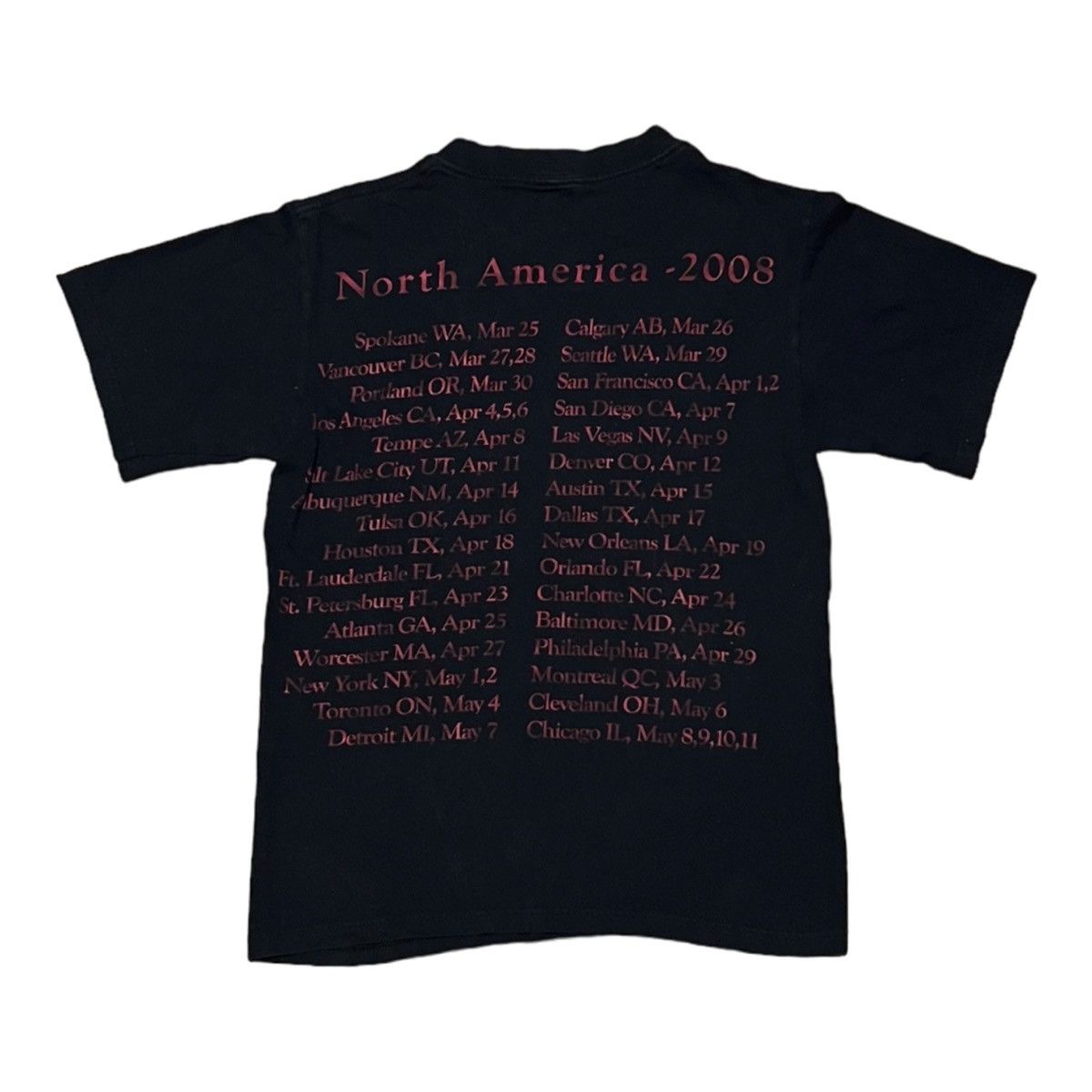 Other Meshuggah 2008 Tour T-shirt Mens Small Faded Size US S / EU 44-46 / 1 - 2 Thumbnail