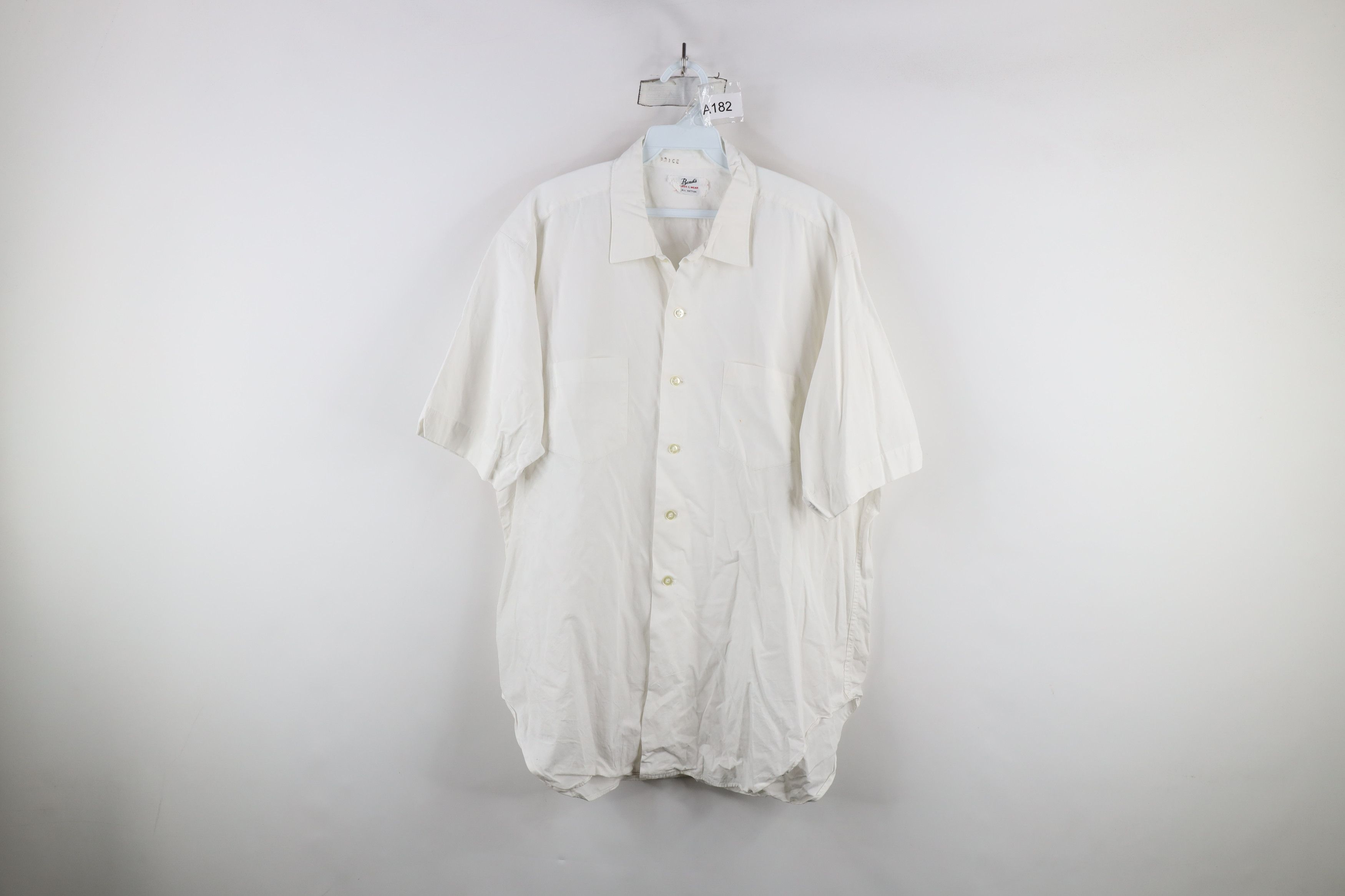 Vintage Vintage 50s 60s Streetwear Short Sleeve Collared Shirt USA Size US XXL / EU 58 / 5 - 1 Thumbnail