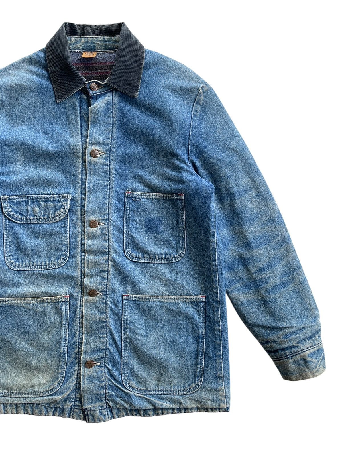 Vintage 70s Big Ben Wrangler Blanket Workwear Denim Size US M / EU 48-50 / 2 - 5 Thumbnail