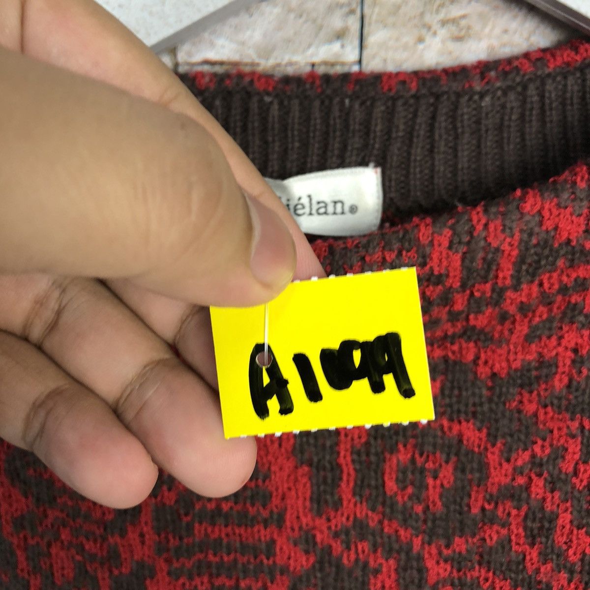 Homespun Knitwear × Japanese Brand × Vintage Celliealan vintage japan Red Knitwear #A1099 Size M / US 6-8 / IT 42-44 - 10 Thumbnail