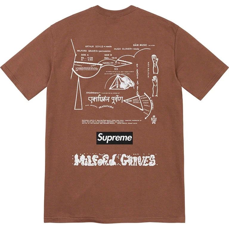 Supreme Supreme Milford Graves Tee 'Brown' Size US XXL / EU 58 / 5 - 2 Thumbnail