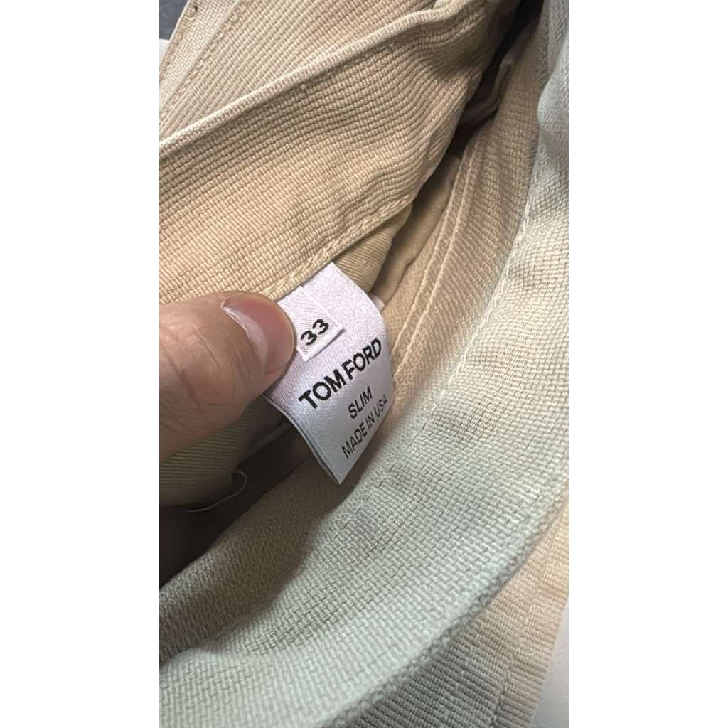 Tom Ford o1rshd1 Slim Denim Jeans in Beige Size US 33 - 21 Thumbnail