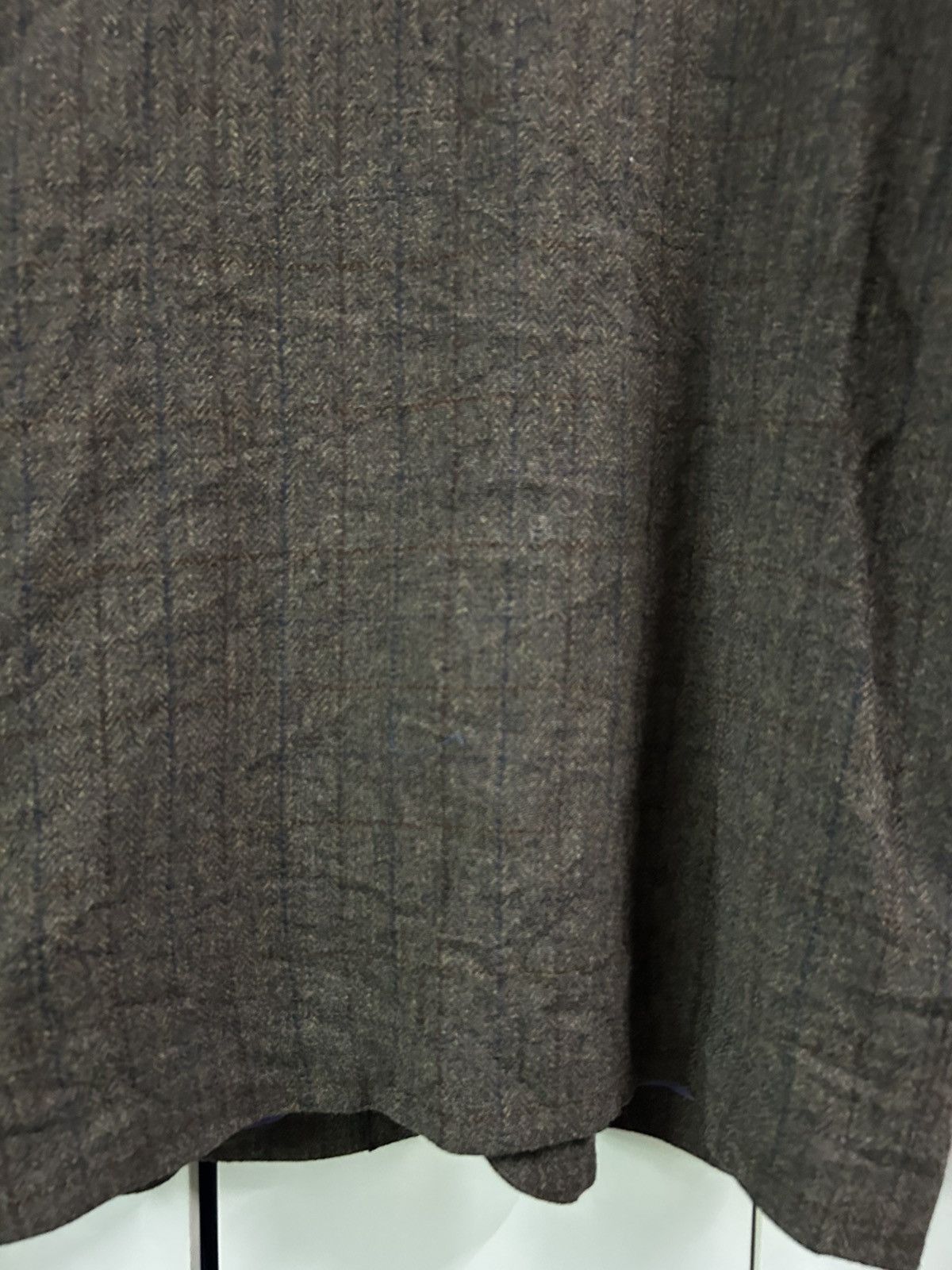 Needles Collarless/V Neck Herringbone Three Button Chore Blazer Size 40R - 5 Thumbnail