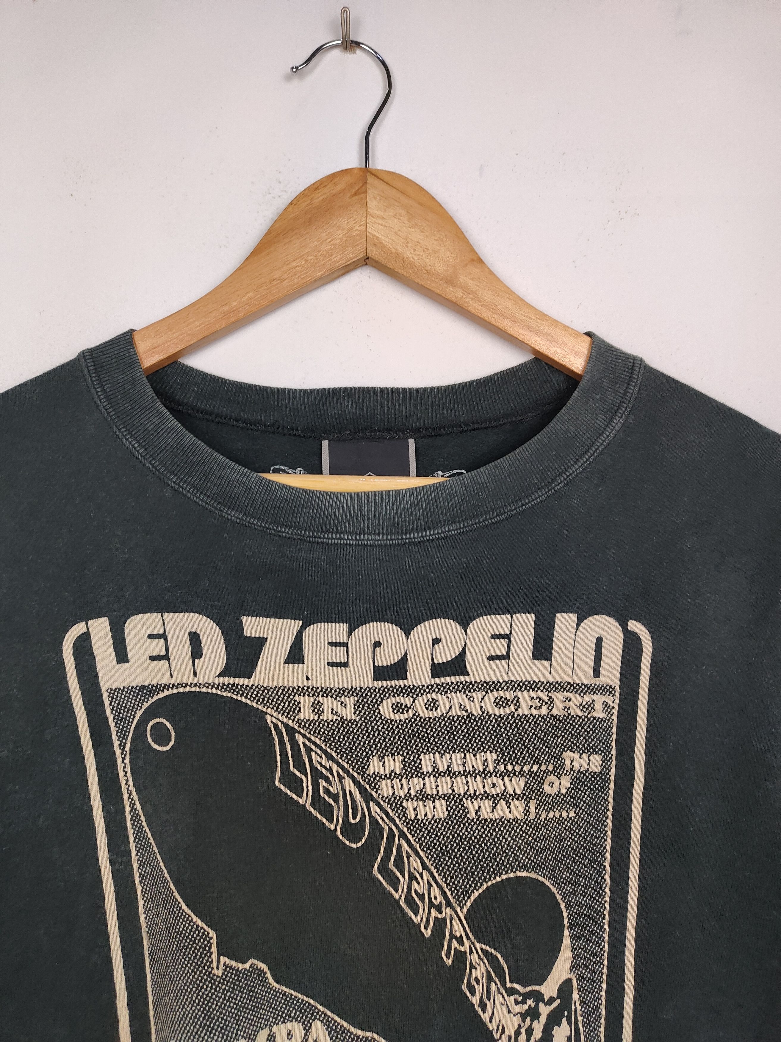 Band Tees × Hysteric Glamour Hysteric Glamour Led Zeppelin Sunfaded Sweatshirt Size US M / EU 48-50 / 2 - 2 Thumbnail