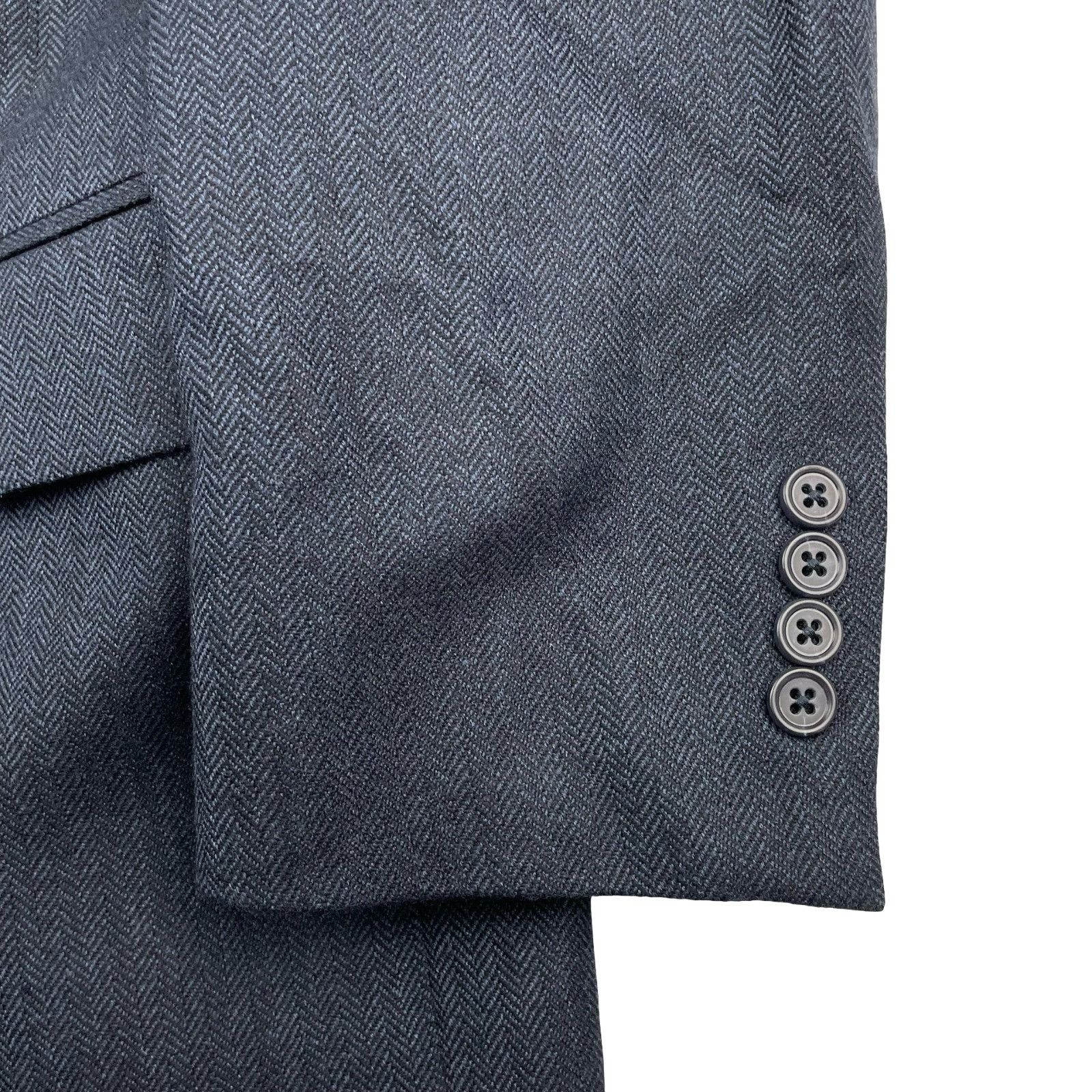 Jos. A. Bank Jos. A Bank Men’s 100% Wool 2-Button Blazer Jacket Blue Herr Size 40R - 4 Thumbnail