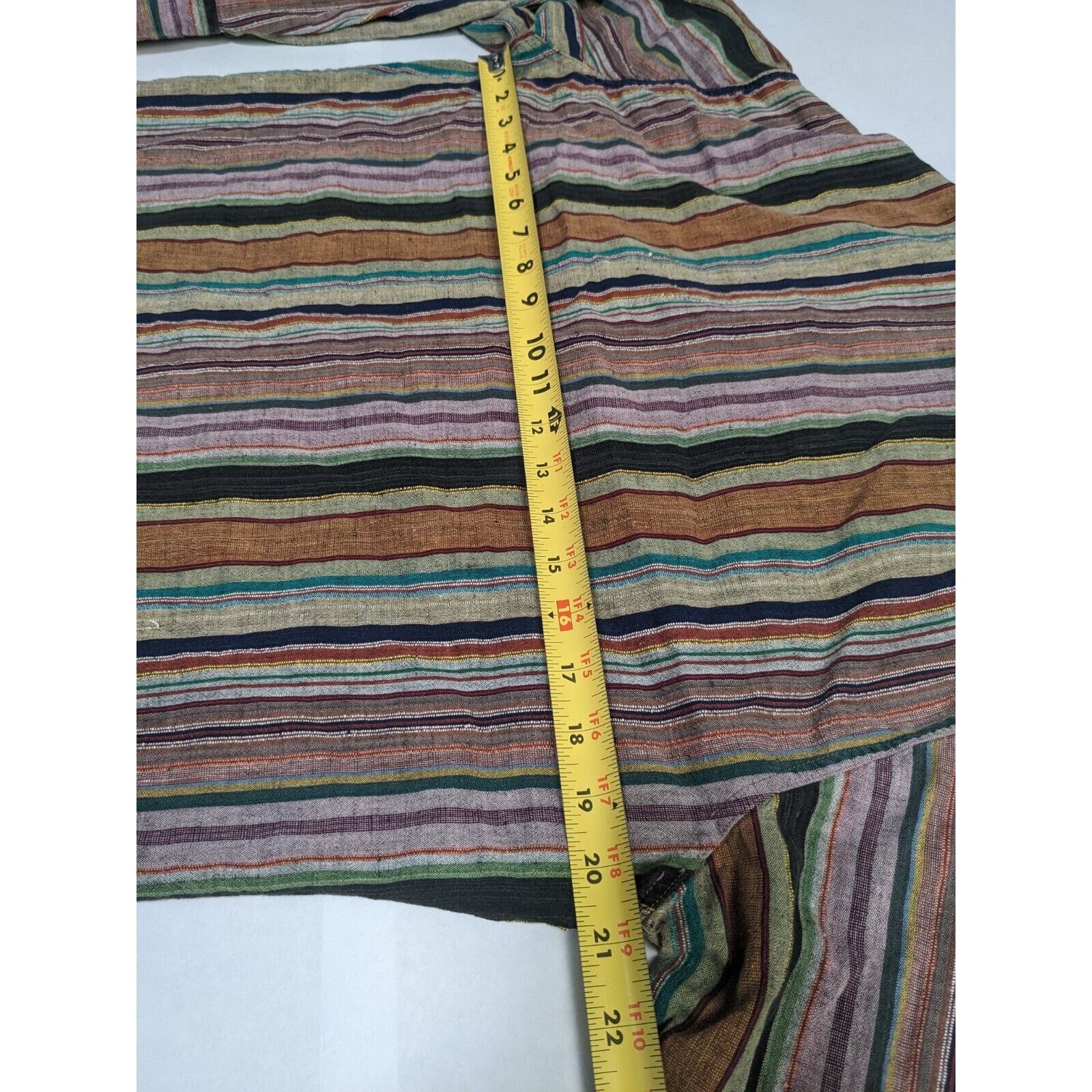Other Vtg 60s 70s Funky Multicolor Stripes Button Down Shirt Size L / US 10 / IT 46 - 5 Thumbnail