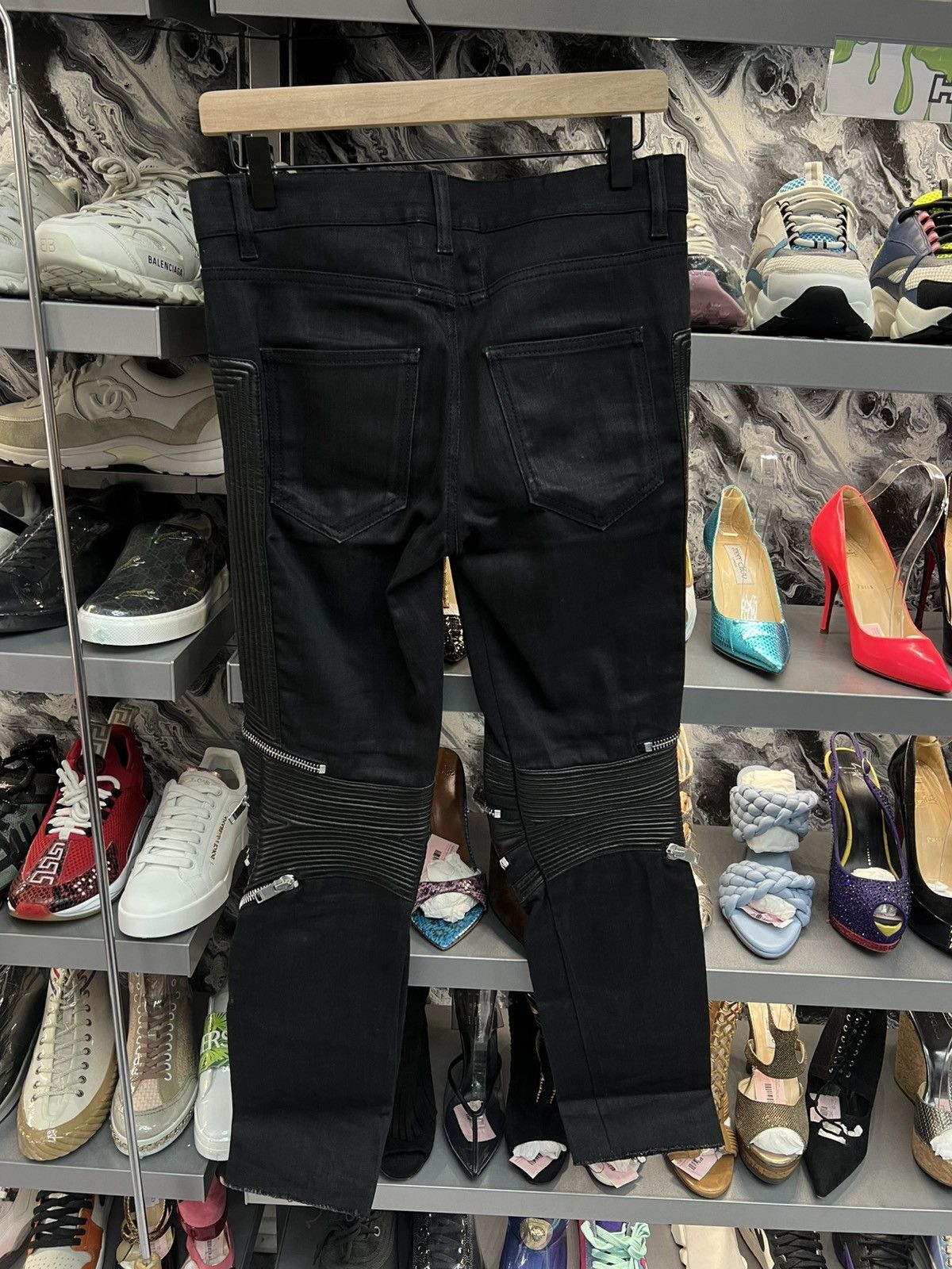 Saint Laurent Paris Saint Laurent Black Zipper Jeans Size US 28 / EU 44 - 2 Thumbnail