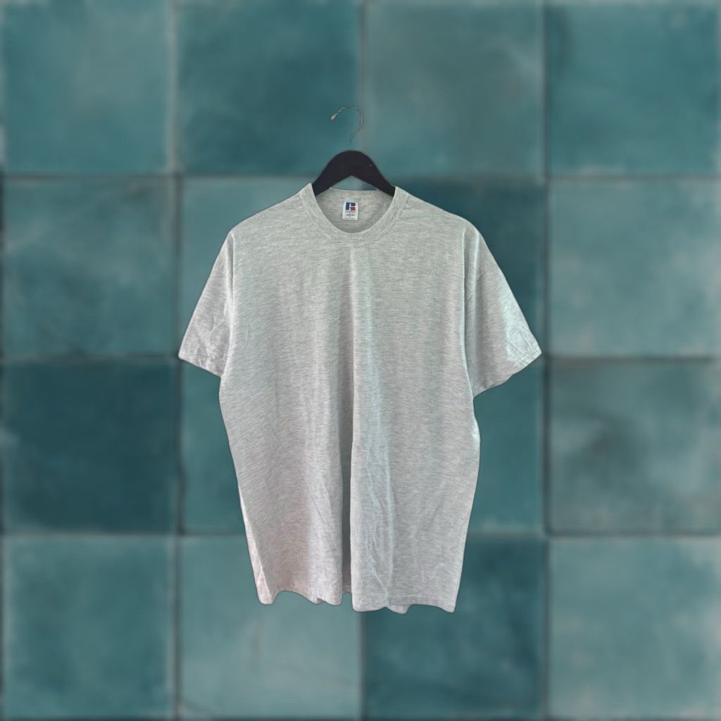 Russell Athletic VINTAGE Russell Athletic Crewneck T-Shirt Mens XL Gray 90s Deadstock NWOT Athletic 90s Mens Shirts Size US XL / EU 56 / 4 - 1 Thumbnail