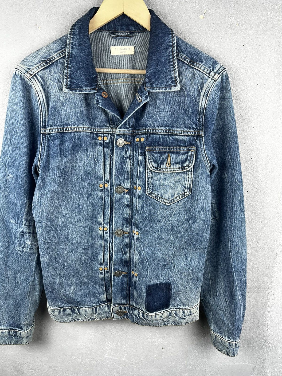 Allsaints Allsaints denim distressed jacket Size US M / EU 48-50 / 2 - 4 Thumbnail