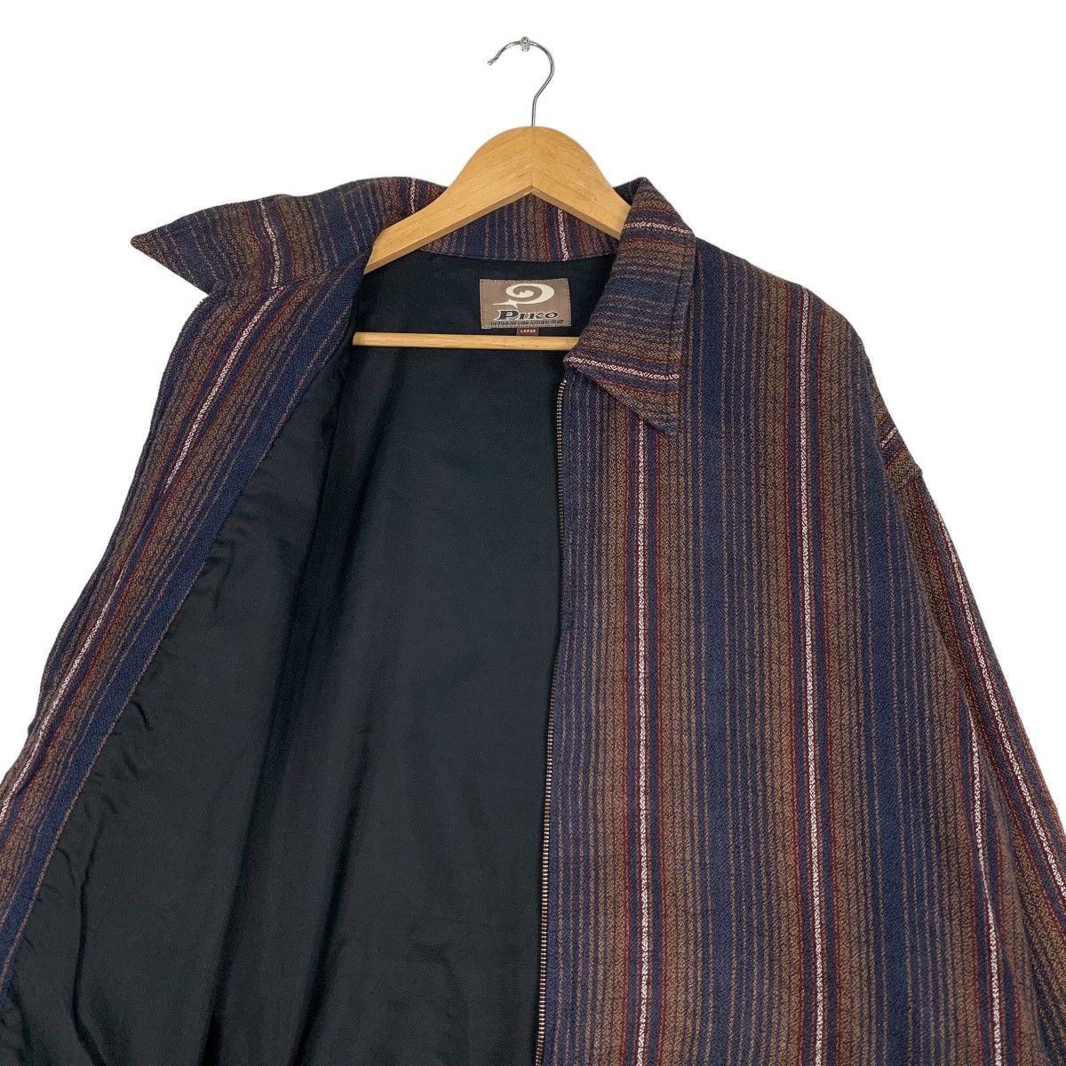 Japanese Brand PIKO Hawaiian Longboard Wear Striped Casual Jacket #1080-C49 Size US L / EU 52-54 / 3 - 10 Thumbnail