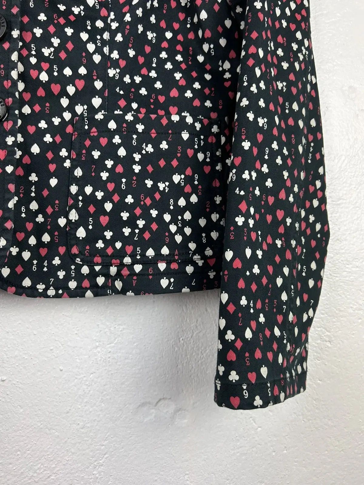 Love Moschino Vintage Moschino Jeans Poker Playing Cards AOP Blazer Size M / US 6-8 / IT 42-44 - 4 Thumbnail