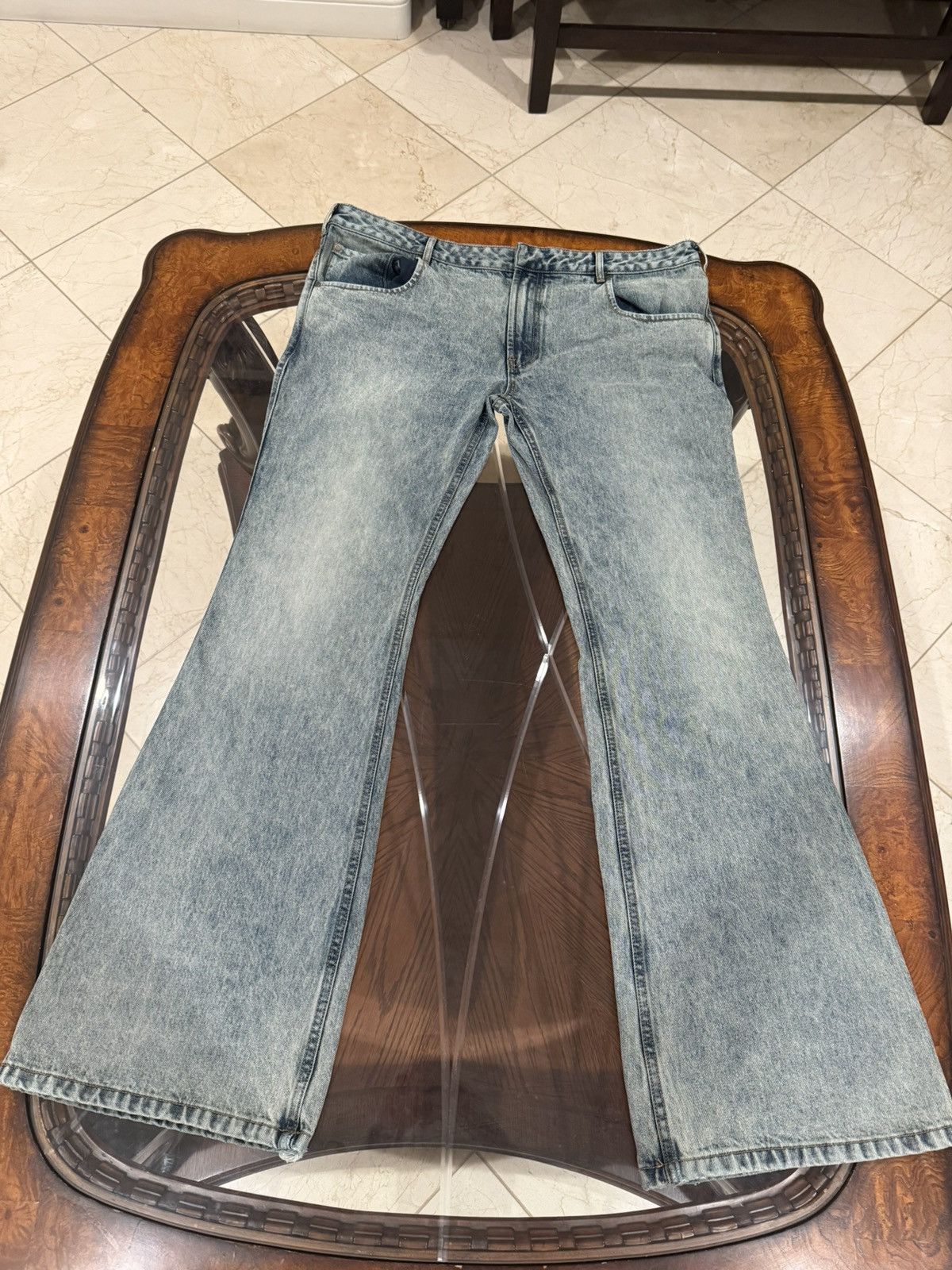 Entire Studios Entire Studios Slim Flared Jeans – Surface Wave Wash Size US 34 / EU 50 - 1 Thumbnail