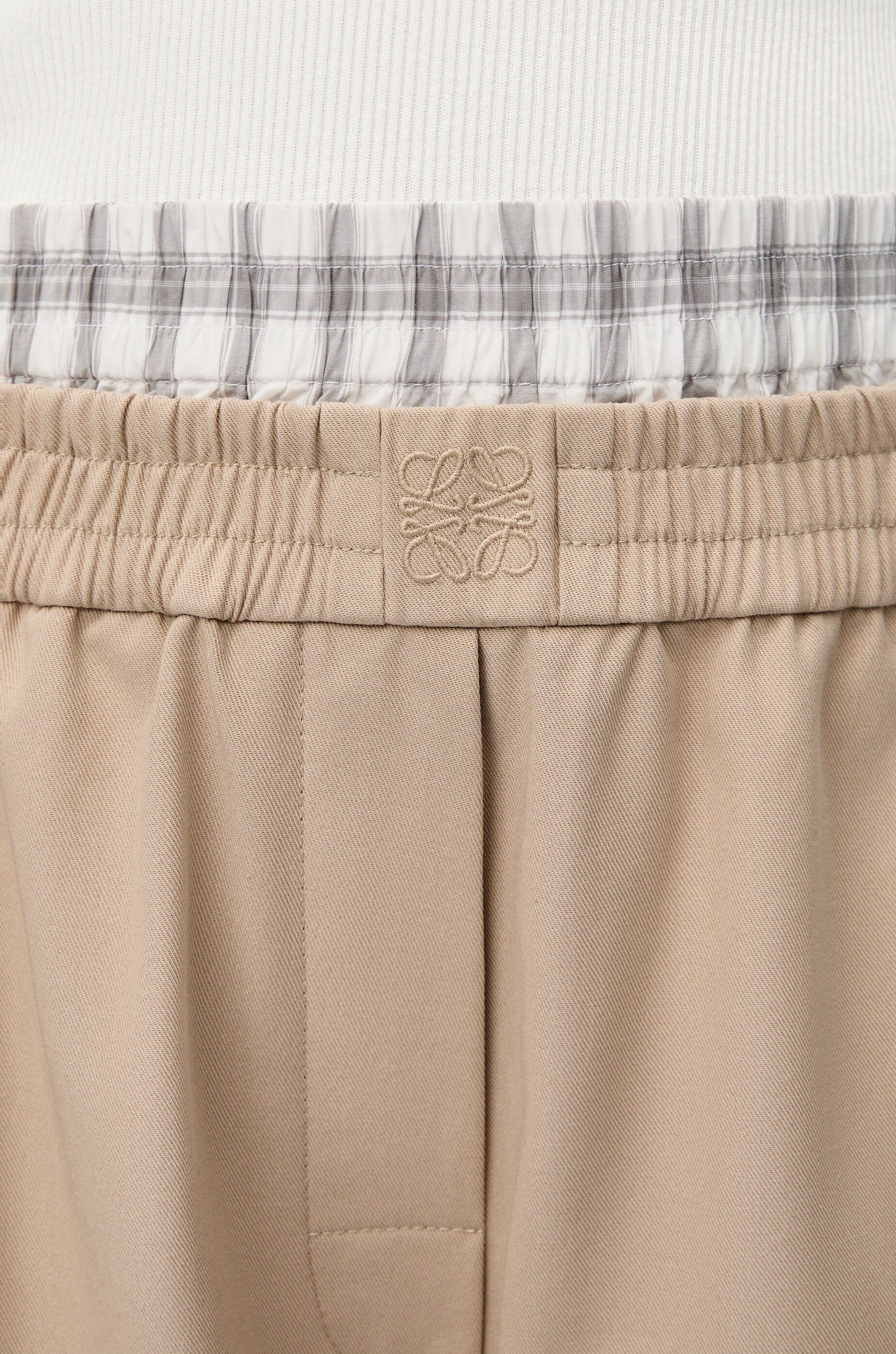 Loewe o1in1g0426 Cropped Trousers in Beige Size 25" / US 0 / IT 36 - 5 Thumbnail