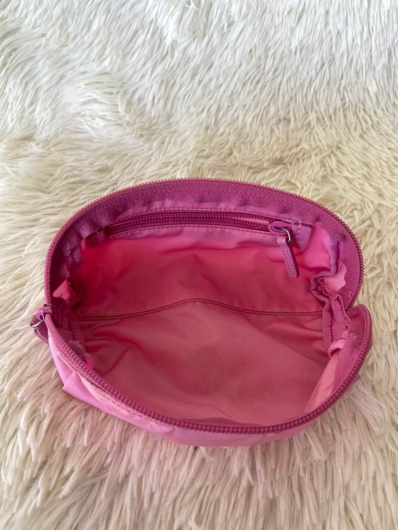 Prada Prada Fuschia Tessuto Nylon Zip Pouch Size ONE SIZE - 16 Thumbnail