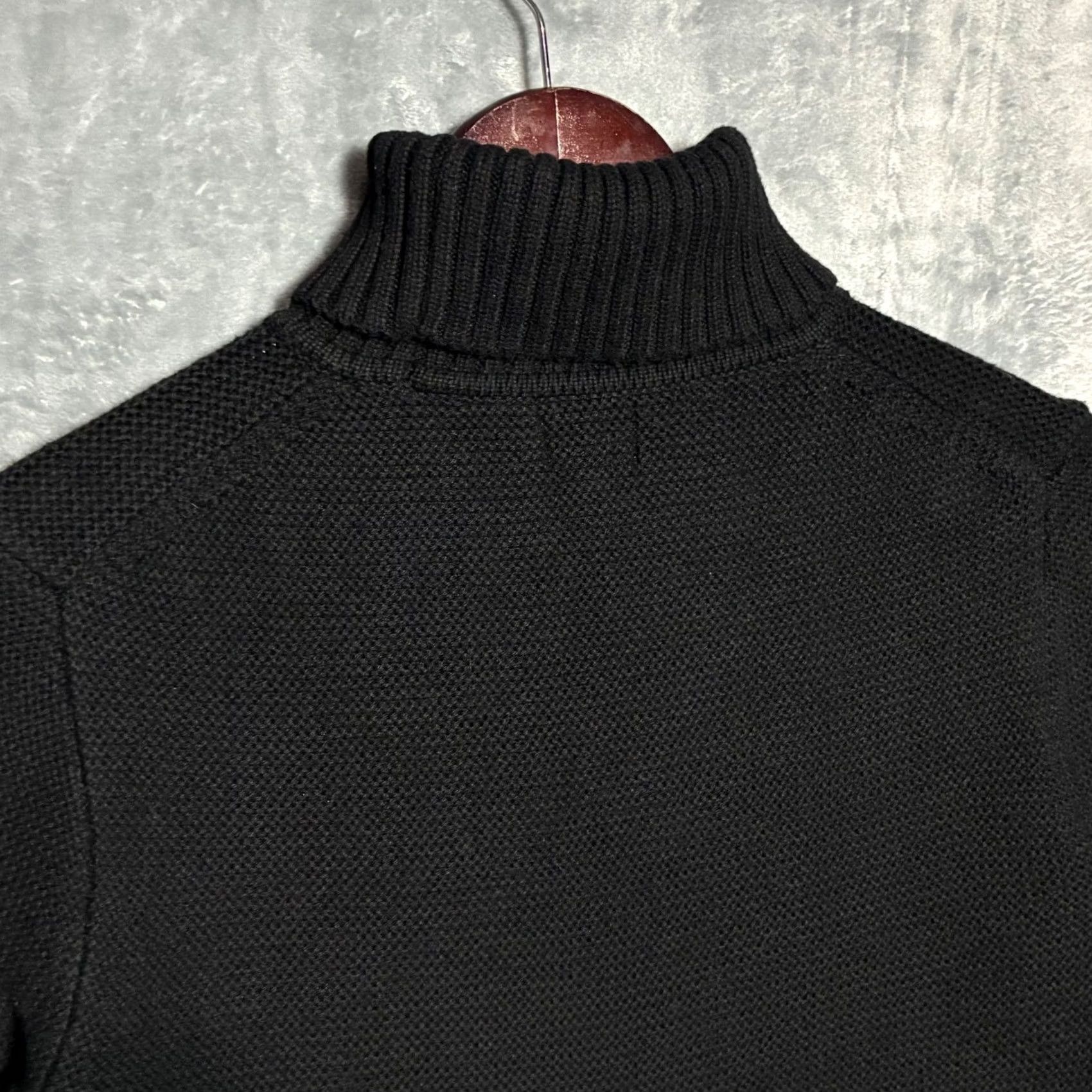 J.Crew J. Crew Black Textured Knit Turtleneck Sweater Women's M Long Sleeve Pullover Casual Knitwear Size M / US 6-8 / IT 42-44 - 5 Thumbnail