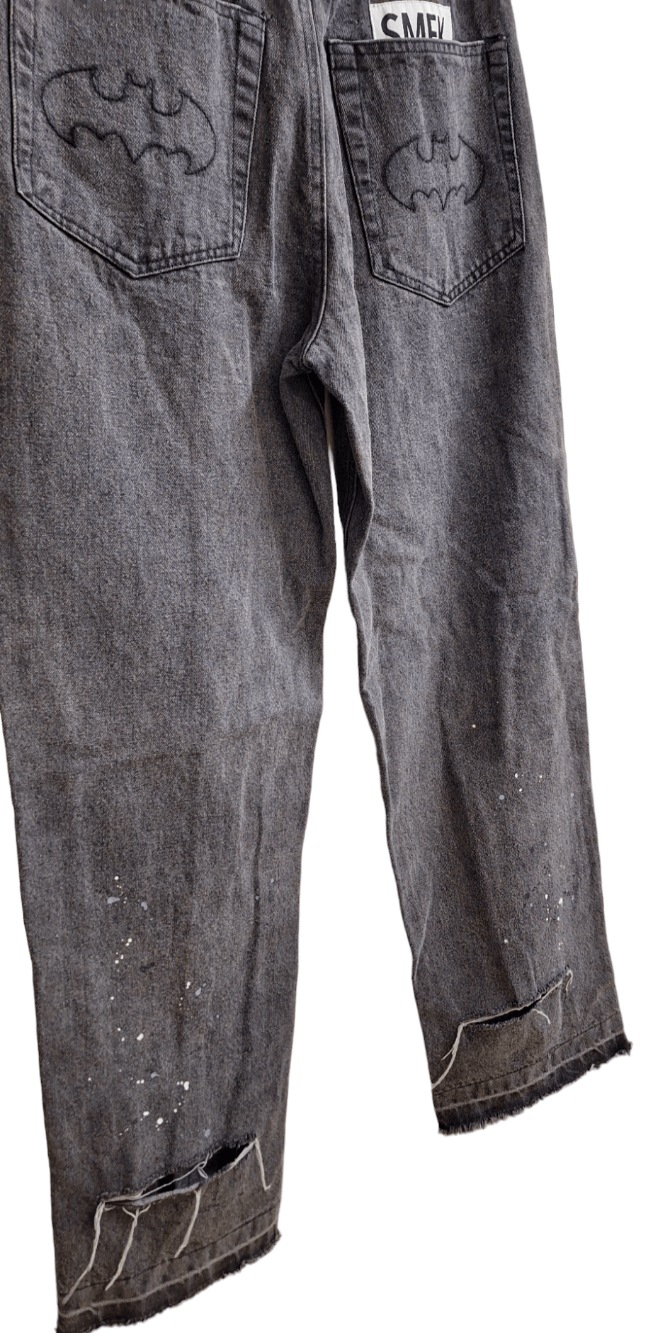 DC Comics × SMFK SMFK × Batman Distressed Splatter Baggy Size 28" / US 6 / IT 42 - 7 Thumbnail