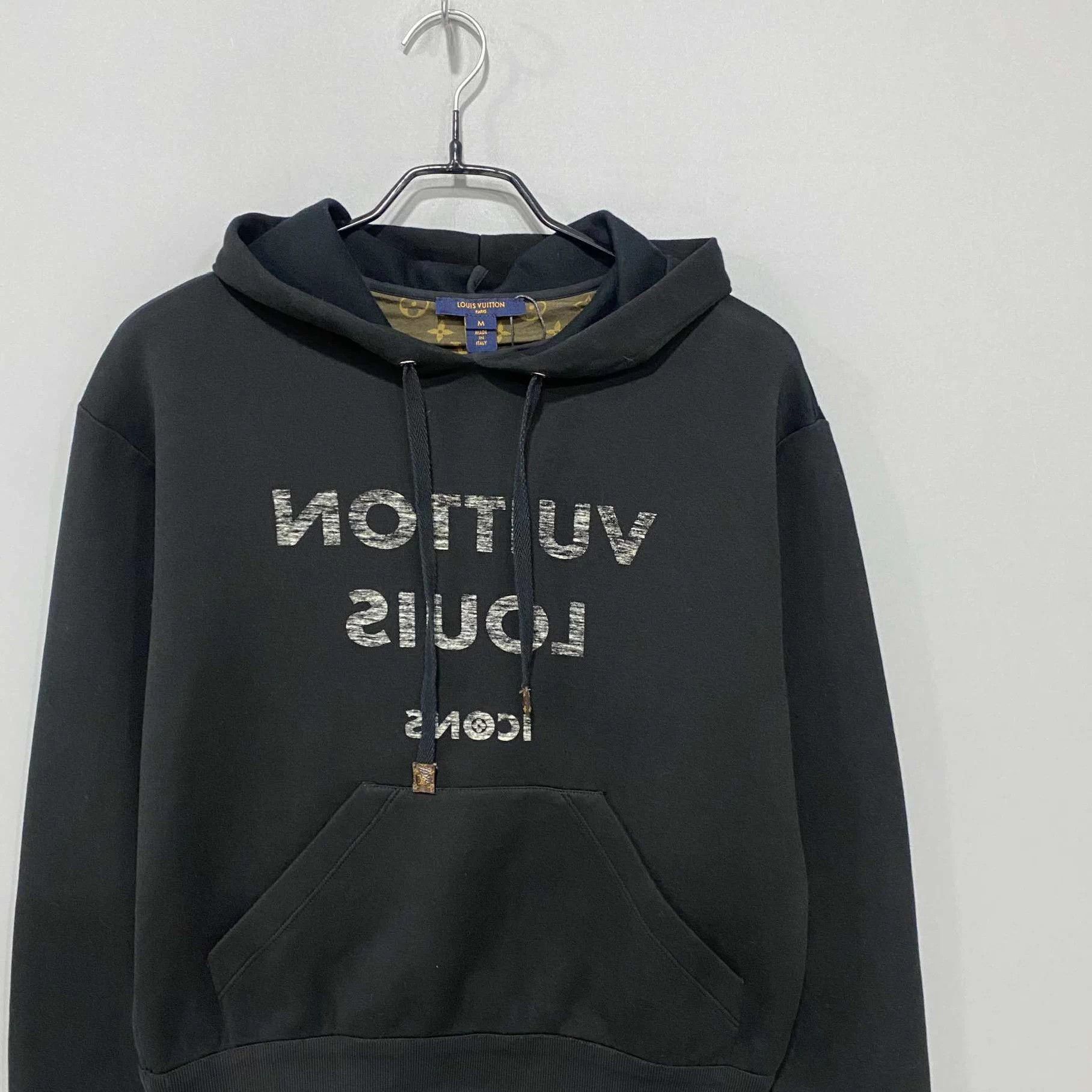 Louis Vuitton LV distressed monogram letter logo hoodie 98 New M Size US M / EU 48-50 / 2 - 2 Thumbnail