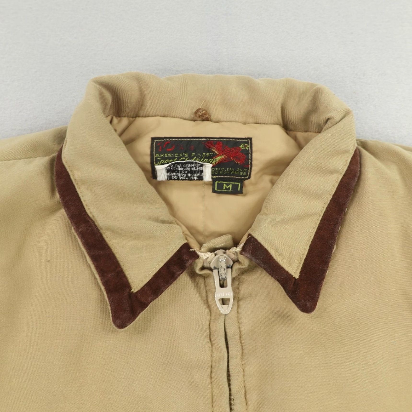 Vintage VINTAGE 10X Hunting Jacket Mens Medium Khaki Cotton Quilt Lined Western Outdoor Coat Size US M / EU 48-50 / 2 - 2 Thumbnail