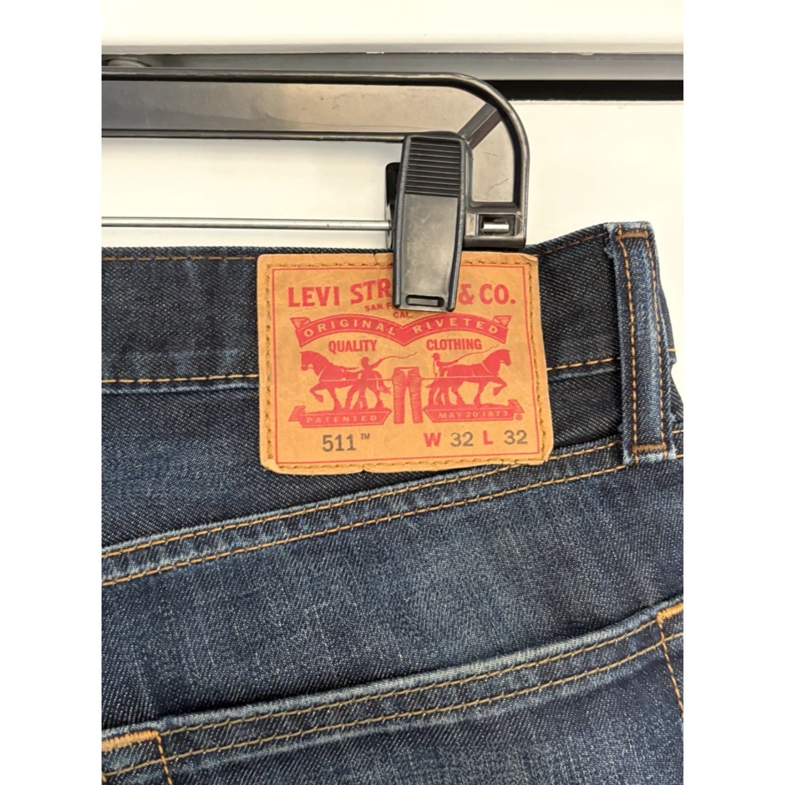 Levi's Levi's 511 Jeans Mens Denim Blue 32x32 Slim Straight 5-Pocket Zip Size US 32 / EU 48 - 6 Thumbnail