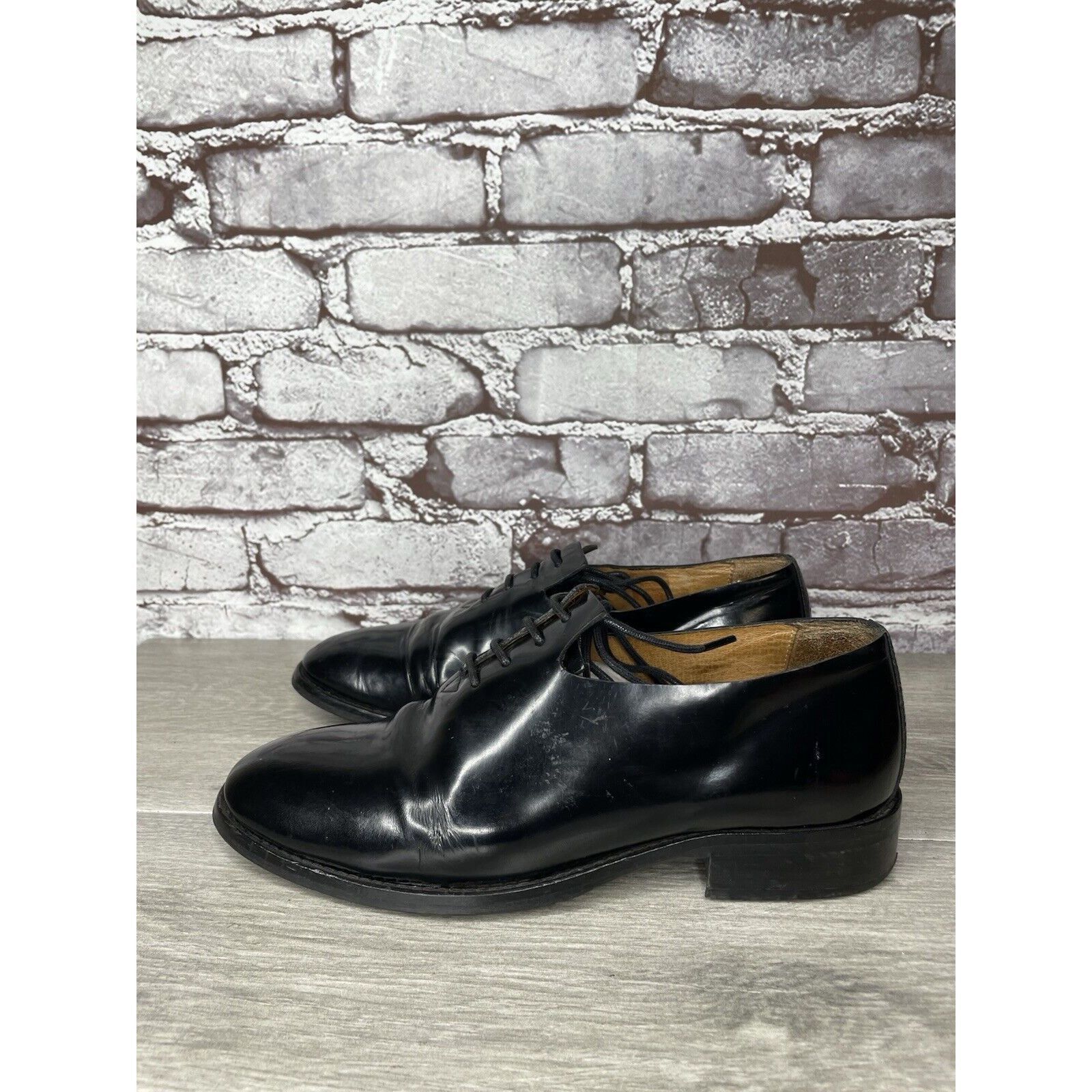 Other Filipe Sousa Black Patent Leather Oxfords Lace Up Shoes Wome Size US 7.5 / IT 37.5 - 14 Thumbnail