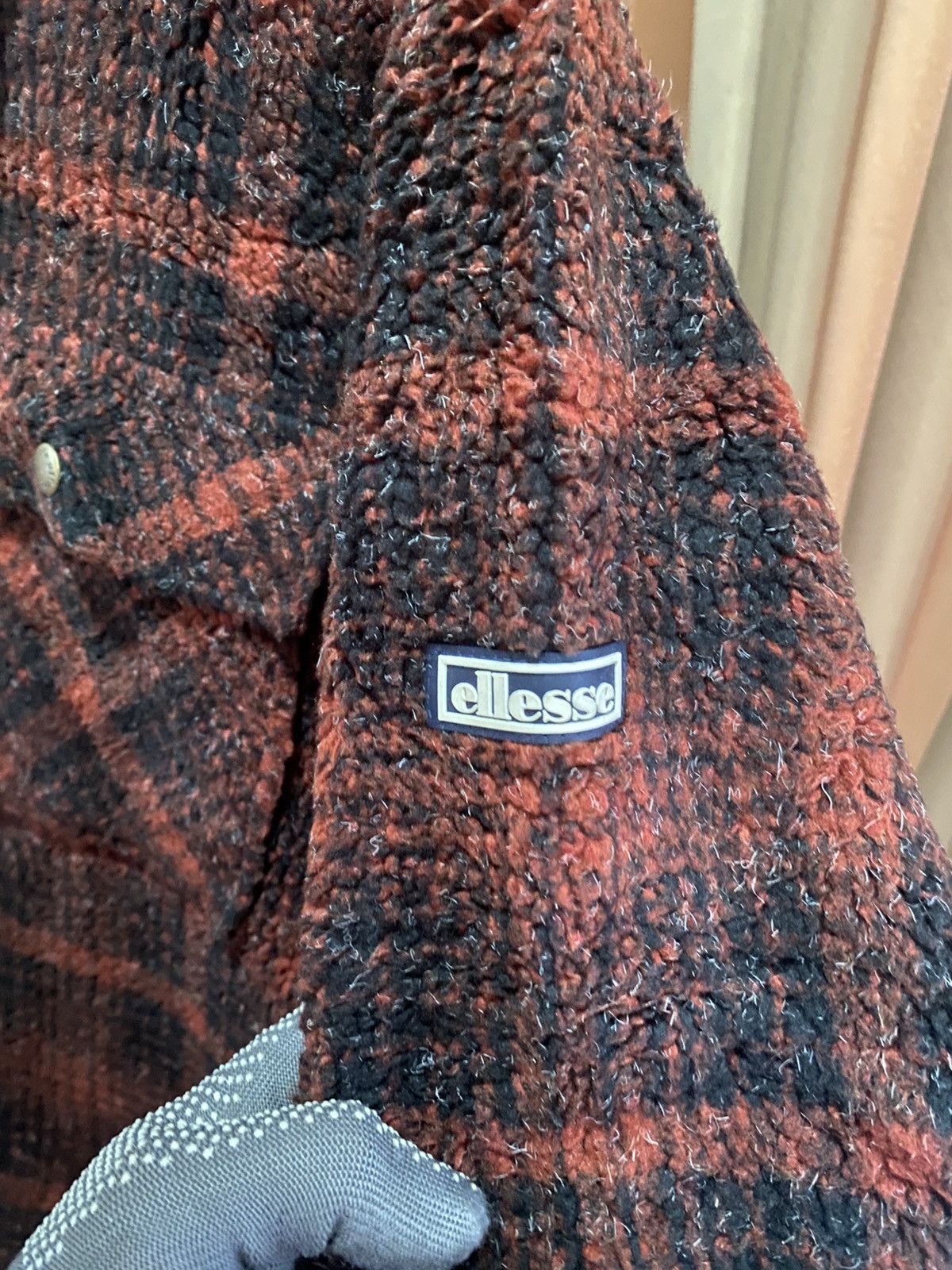 Ellesse VINTAGE ELLESSE RED PLAID FLEECE JACKET Size US M / EU 48-50 / 2 - 7 Thumbnail