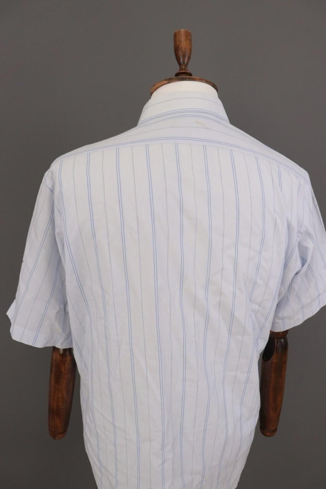 Christian Dior Monsieur Vintage Christian Dior Blue Stripe Dress Shirt Size 41 / 16 Size US M / EU 48-50 / 2 - 11 Thumbnail