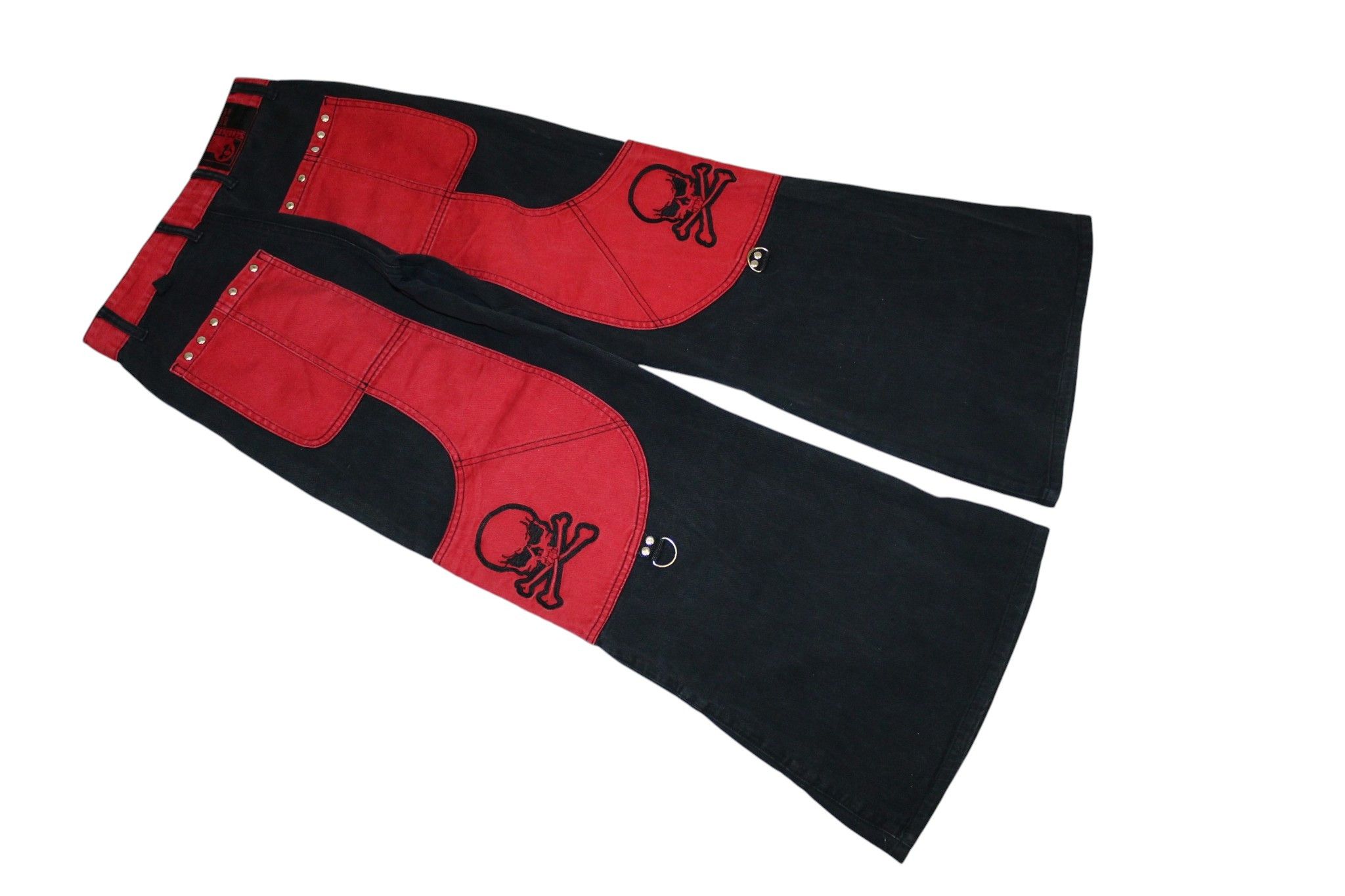 14th Addiction 💥STEALS💥 STUKA "Anarchy Flame" Multipocket Parachute Pants Size US 30 / EU 46 - 8 Thumbnail