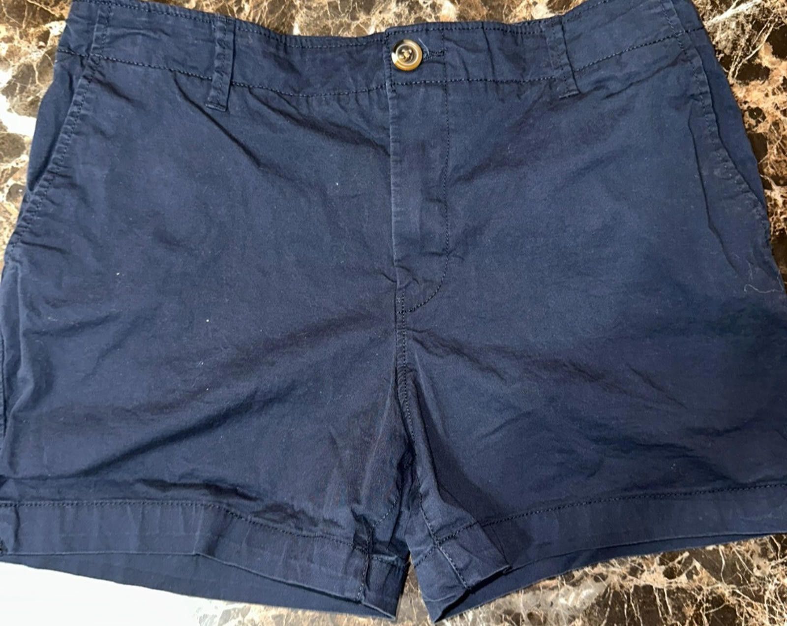 H&M H&M Navy Blue Chino Shorts Size 10 Cotton Size 32" / US 10 / IT 46 - 1 Thumbnail