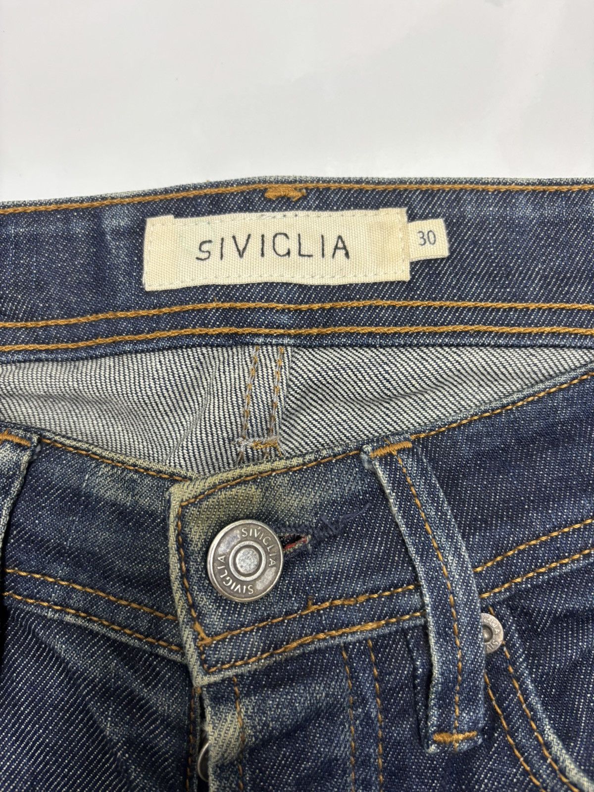 Siviglia 🔥SIVIGLIA MADE IN ITALY DISTRESSED DENIM JEANS Size US 28 / EU 44 - 8 Thumbnail