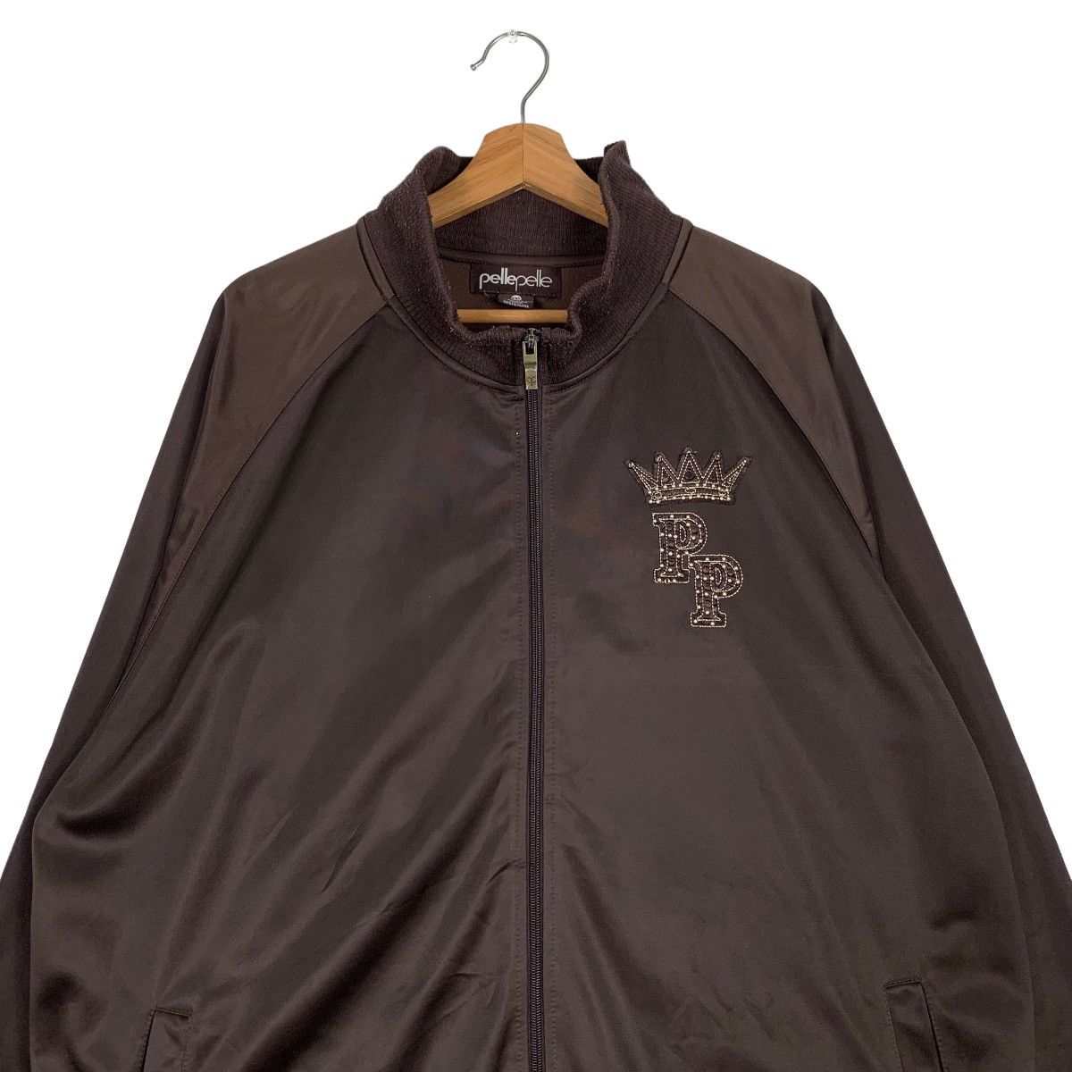Japanese Brand PELLEPELLE MARCBUCHANAN Big Logo Sweater Jacket #0104-C6 Size US XXL / EU 58 / 5 - 5 Thumbnail