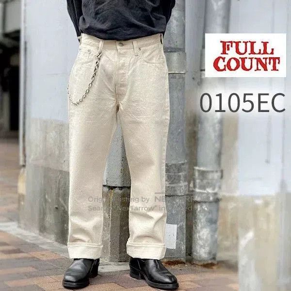 Full Count & Co. Fullcount High-Waist Loose Fit Jeans. Size US 35 - 1 Thumbnail