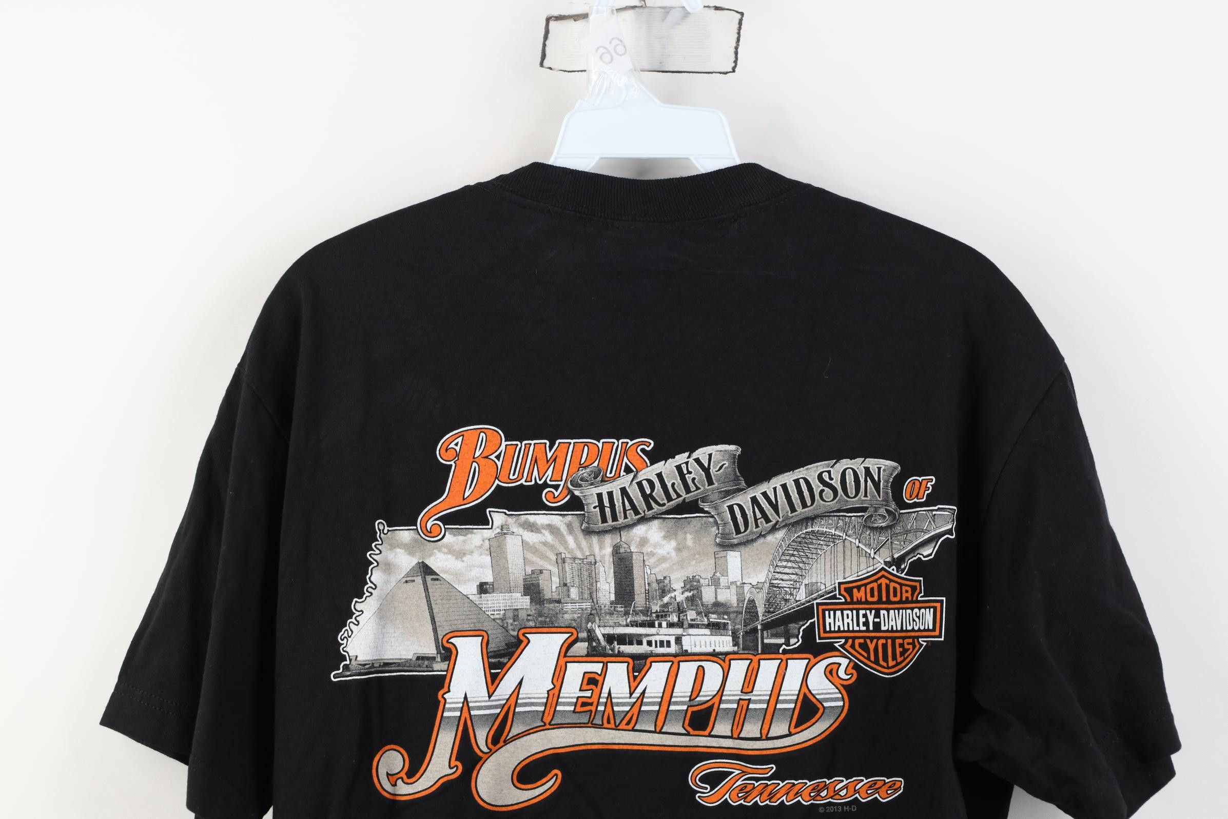 Harley Davidson Vintage Y2K Harley Davidson Spell Out Big Logo T-Shirt Black Size US M / EU 48-50 / 2 - 16 Thumbnail