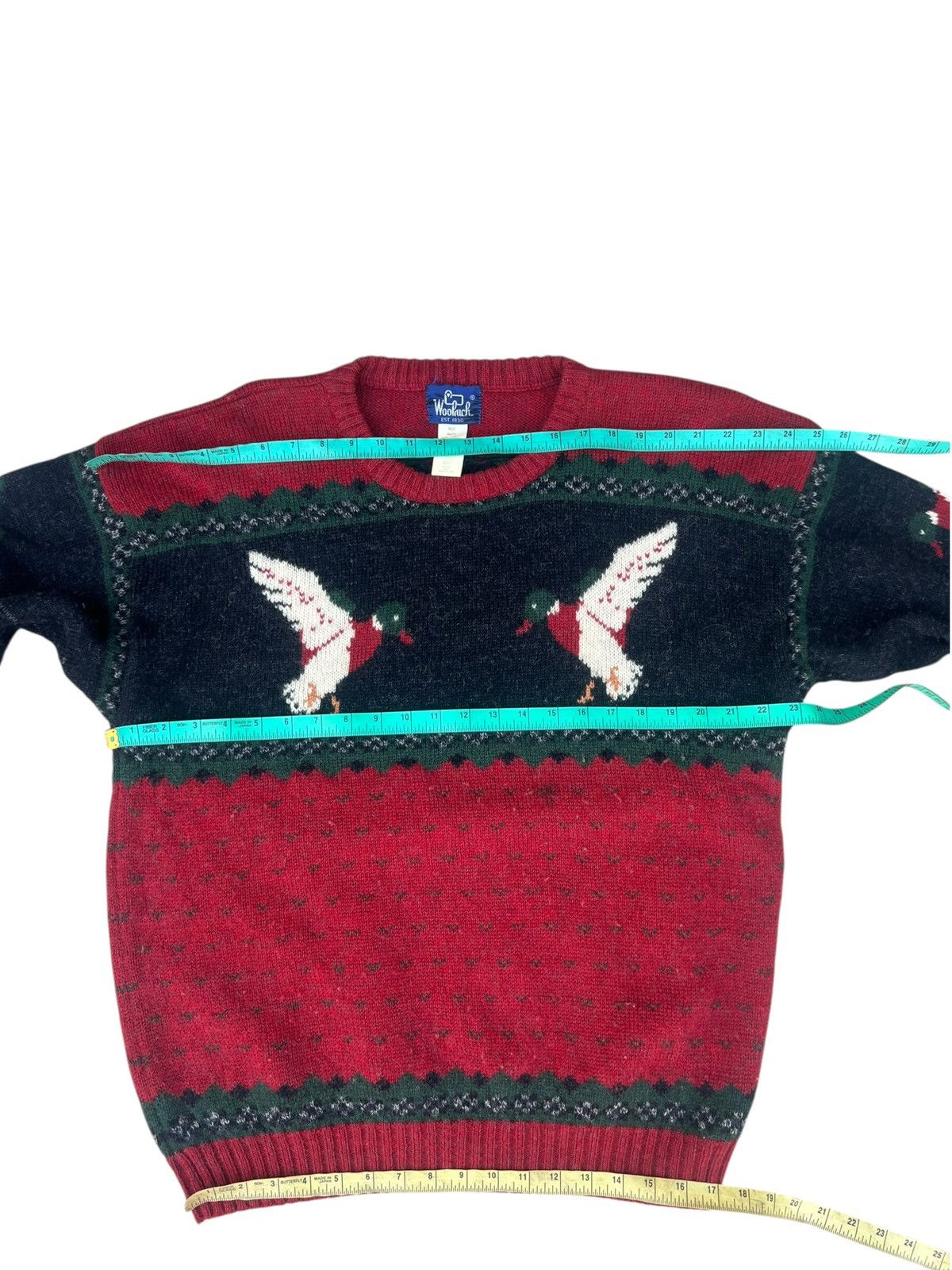 Woolrich Woolen Mills Vintage 90s Woolrich 100% Wool Knitwear Sweater Size US L / EU 52-54 / 3 - 2 Thumbnail