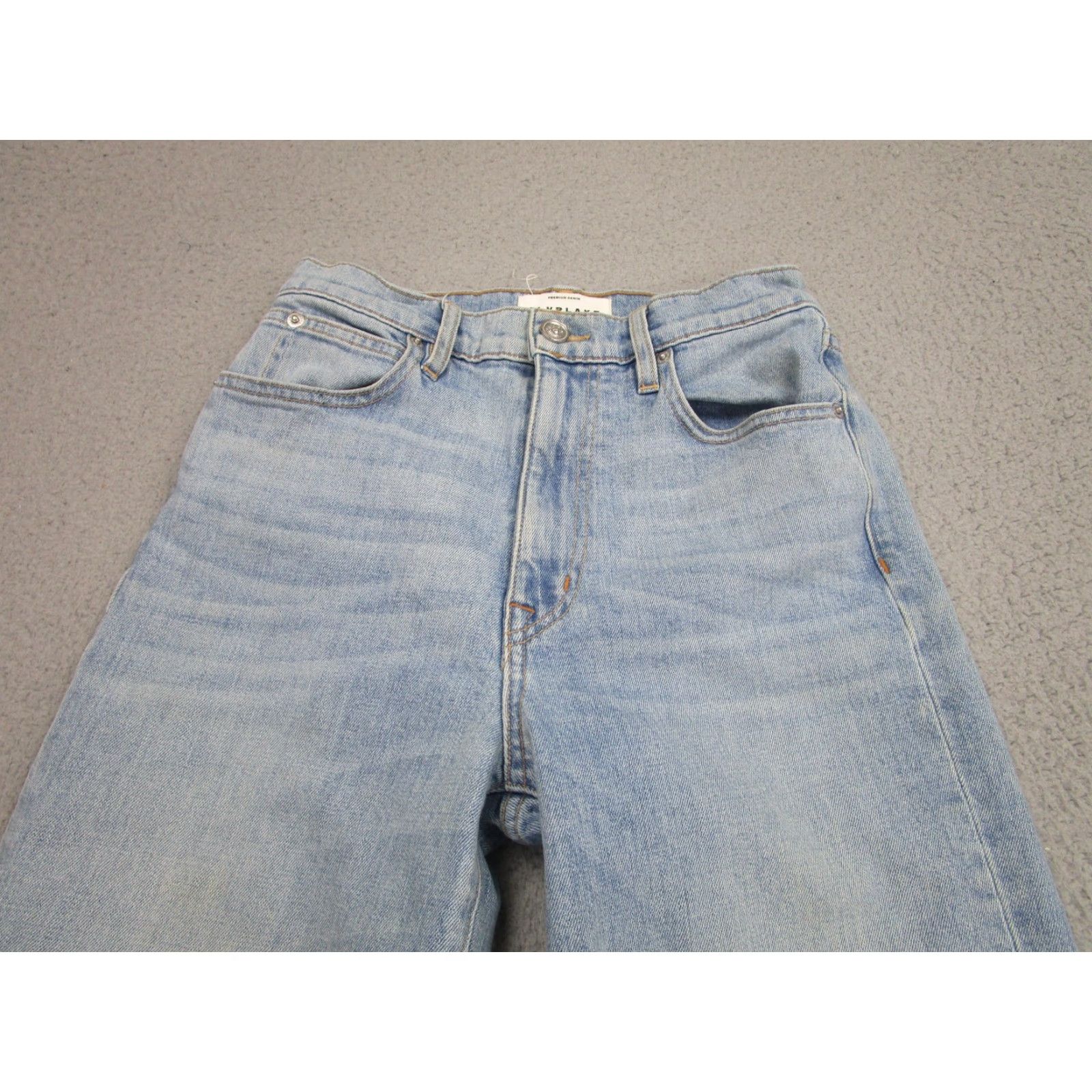 SLVRLAKE SLVRLAKE Grace Crop Jeans Womens 26 Light Wash High Rise Raw Hem Denim USA Size 26" / US 2 / IT 38 - 2 Thumbnail
