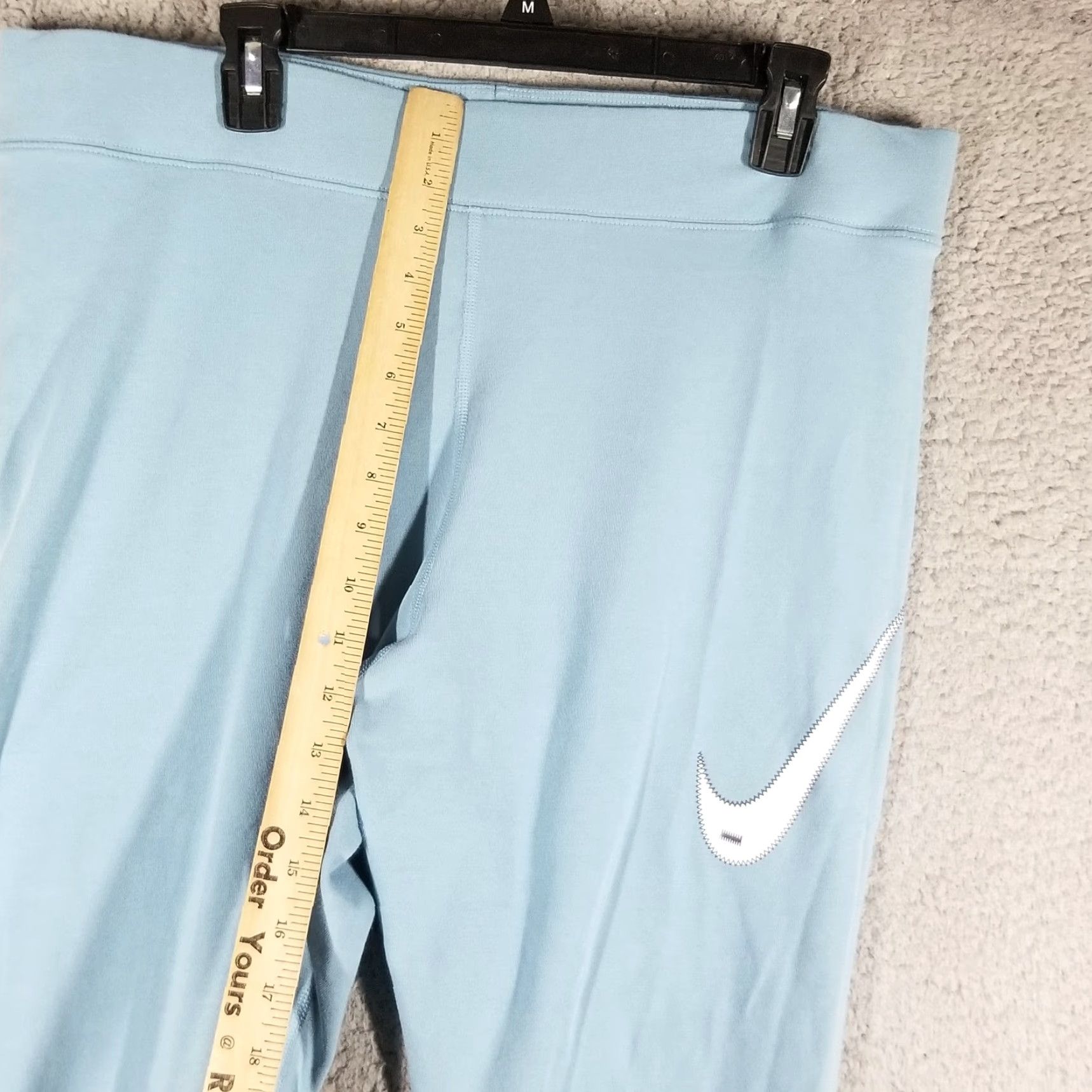 Nike Nike Leggings Womens 1X Blue DN5039-494 High Rise Stretch Swoosh Athletic Gym Size 40" / US 18 - 6 Thumbnail