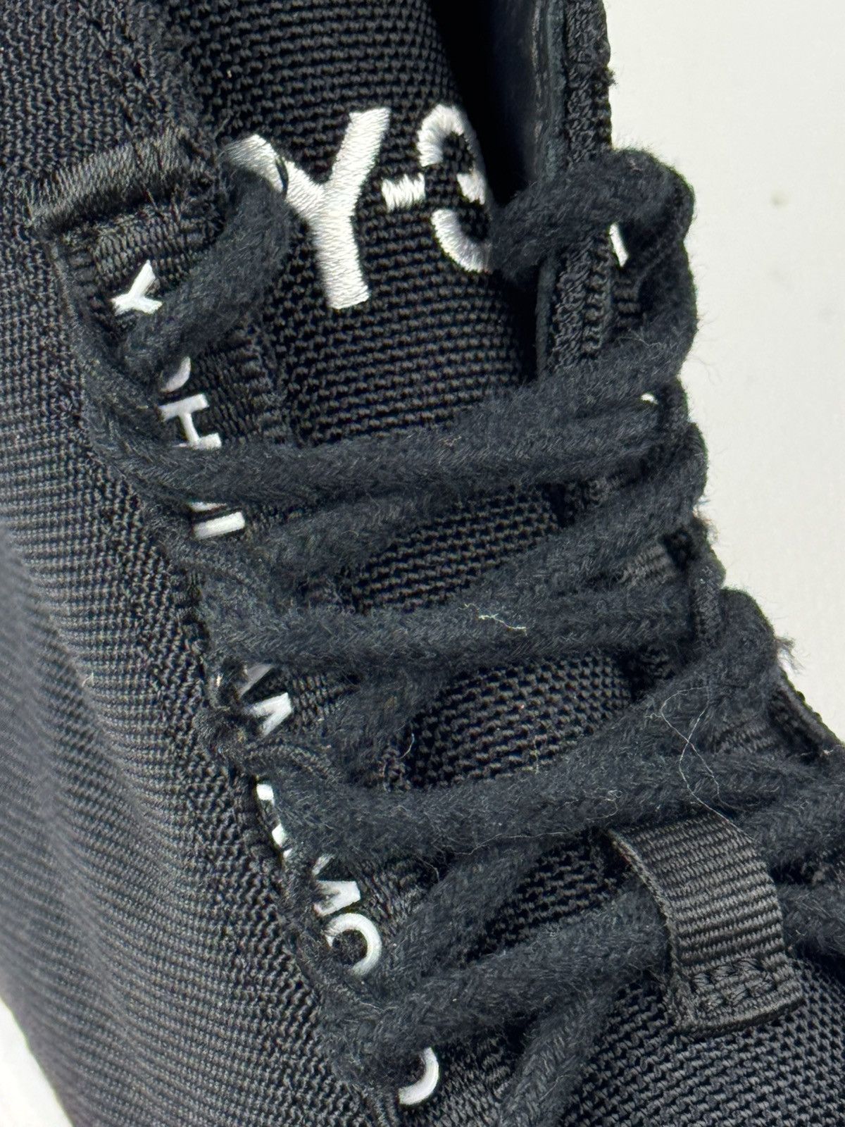 Y-3 Adidas Y-3 Bashyo High Top Sneakers Black/White Size US 6.5 / IT 36.5 - 7 Thumbnail