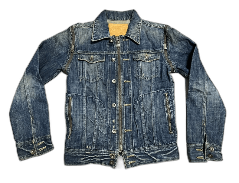 Yohji Yamamoto Vintage Heavyweight Deconstructed Denim Jacket Size M / US 6-8 / IT 42-44 - 1 Thumbnail