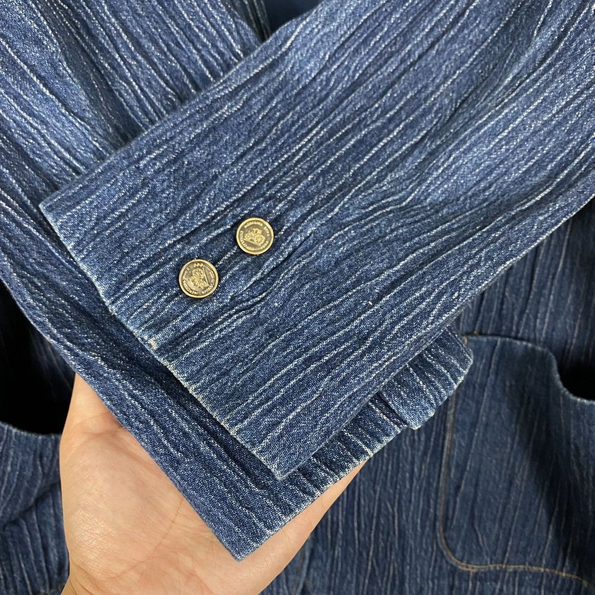 Japanese Brand Vintage Japanase Indigo Button Coat Size US M / EU 48-50 / 2 - 9 Thumbnail