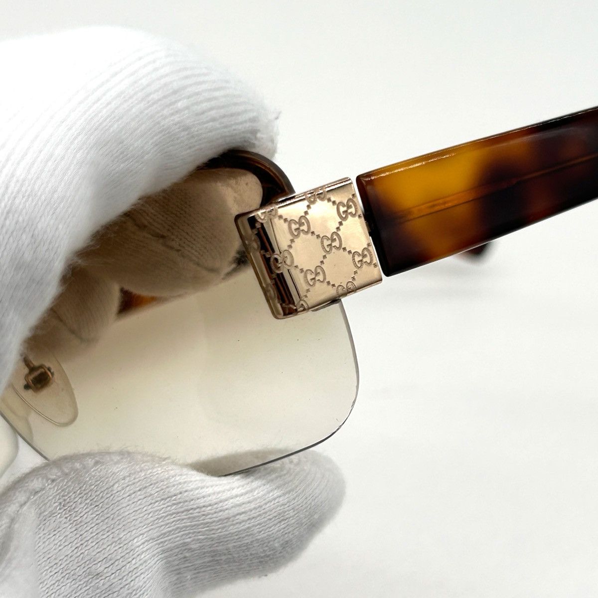 Gucci Vintage Brown Gucci Sunglasses Size ONE SIZE - 8 Thumbnail