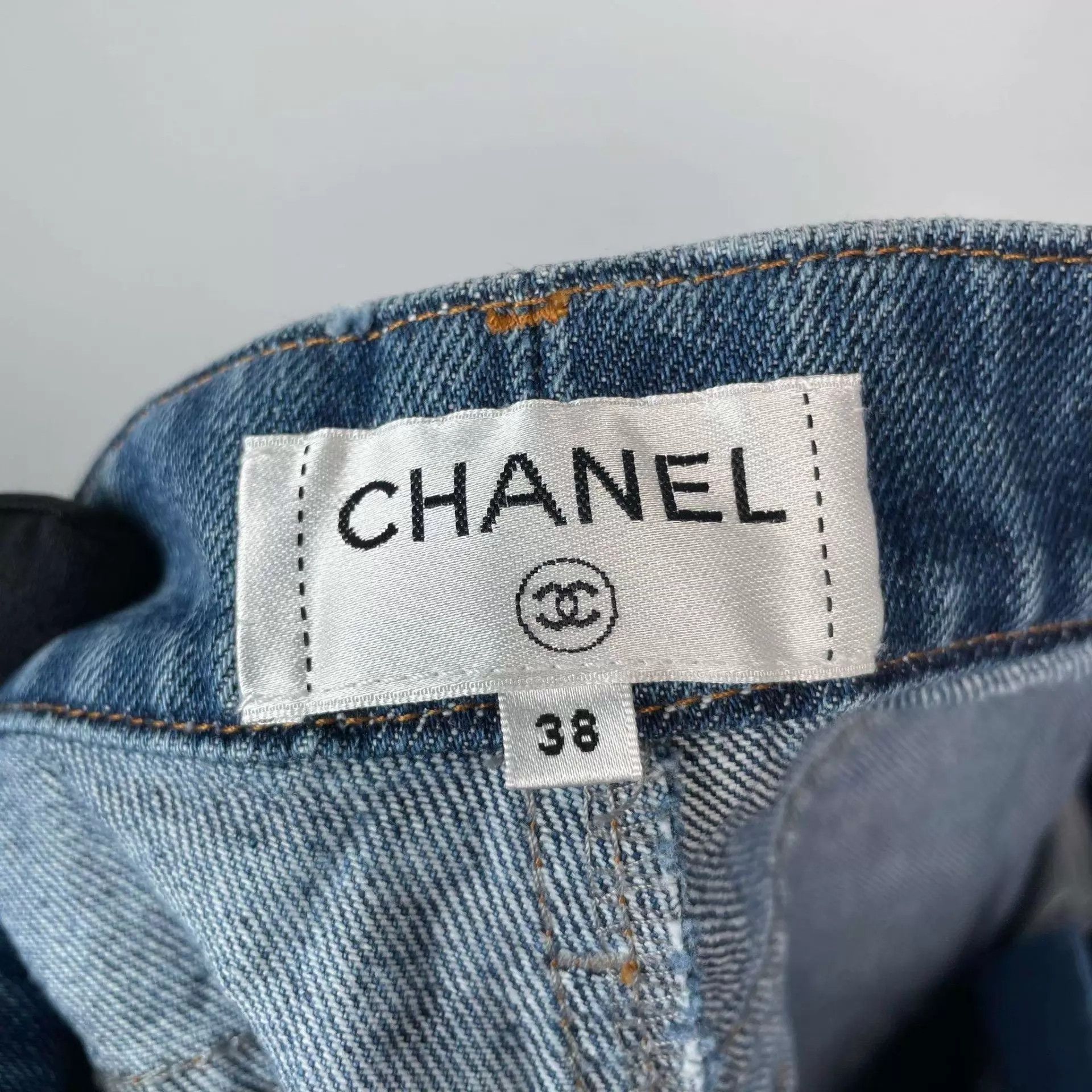 Chanel Chanel 95 New Blue All Over Print Jeans 38 Size 27" / US 4 / IT 40 - 3 Thumbnail