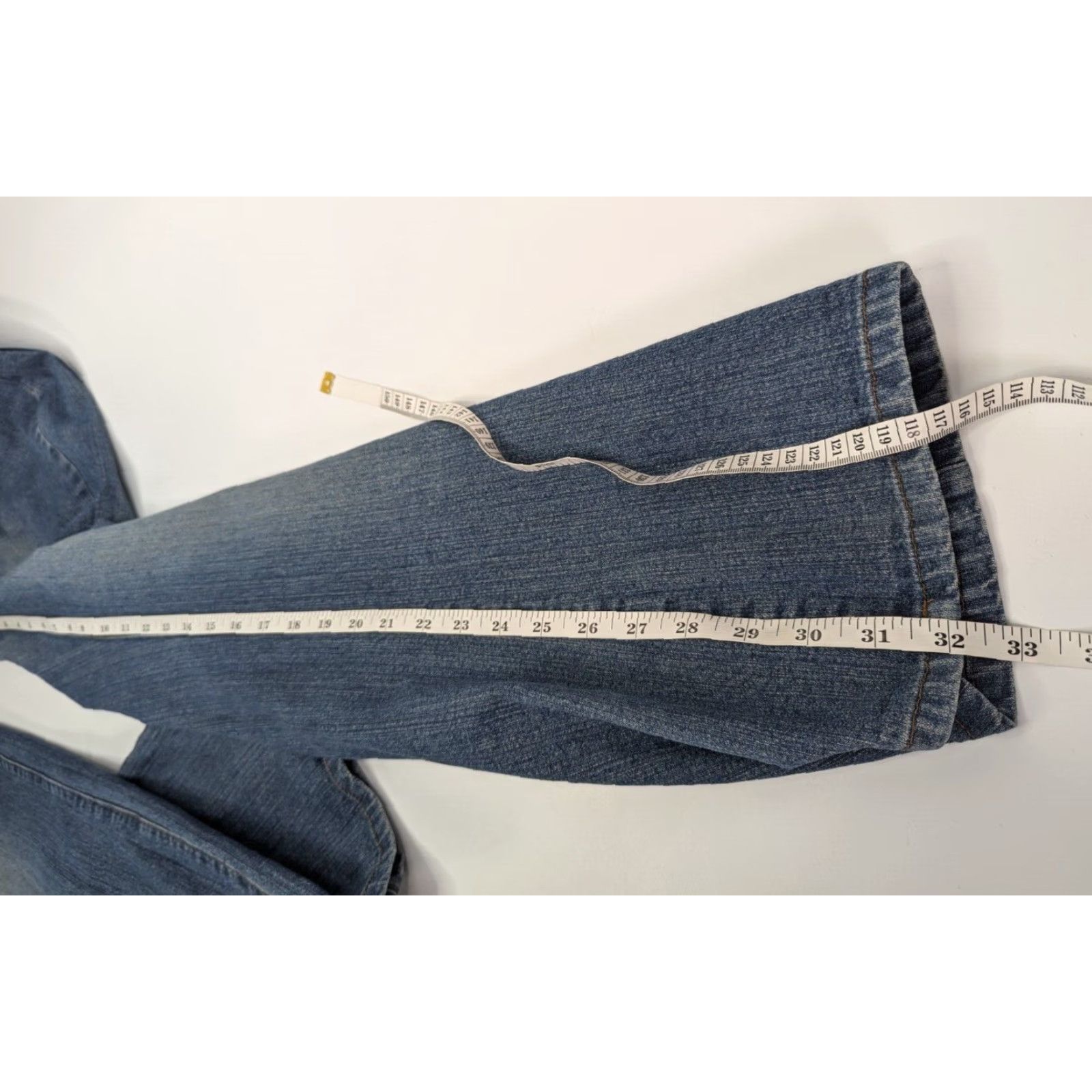 Gap VINTAGE Gap Jeans Women's 12 Blue Low Rise Bootcut Flare Medium Wash Stretch Y2K Denim 5-Pocket Womens Size 34" / US 12 / IT 48 - 5 Thumbnail
