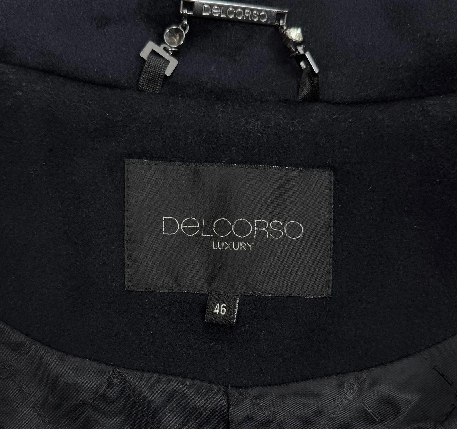 Other Delcorso Luxury Coat Wool Cashmere Mock Neck size 46 Size L / US 10 / IT 46 - 13 Thumbnail