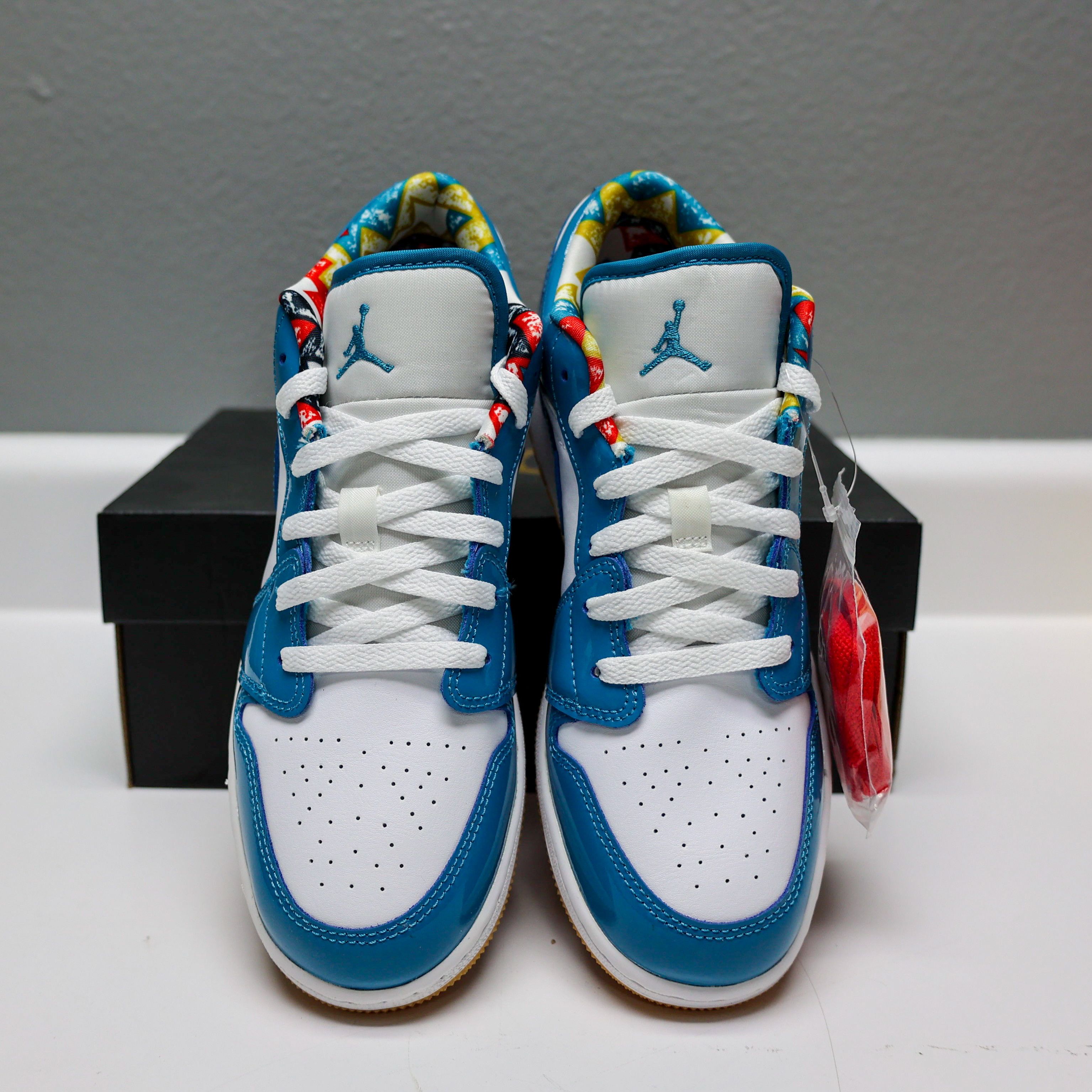 Nike Jordan 1 Low “Barcelona Teal” - Size 6.5Y Size US 6.5 / EU 39-40 - 3 Thumbnail
