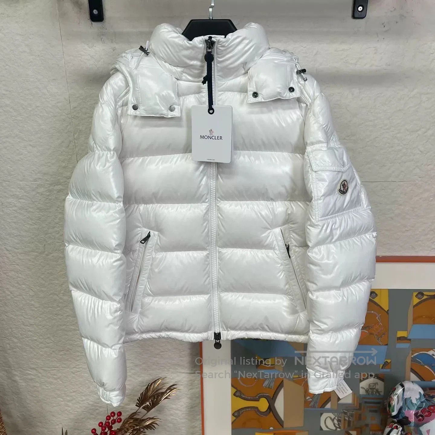 Moncler moncler white maya down jacket. Size US M / EU 48-50 / 2 - 1 Thumbnail
