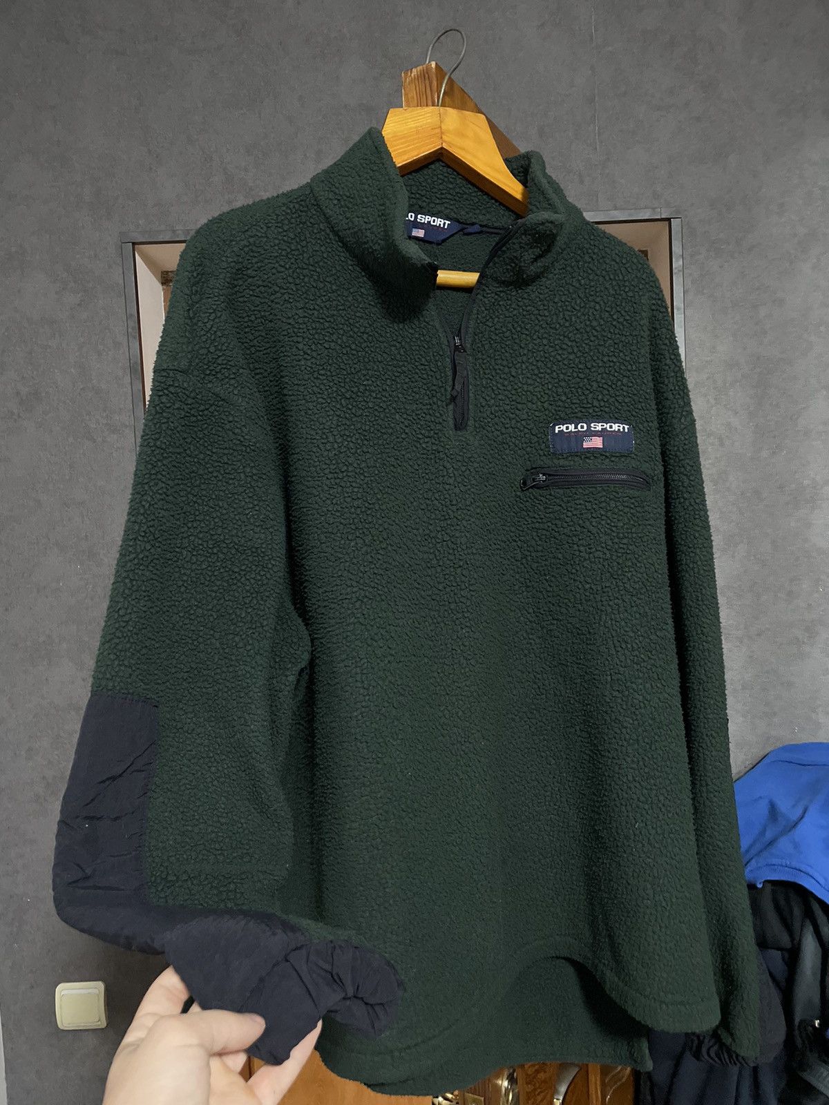 Polo Ralph Lauren Rare 💥Polo Sport Pile Nylon Fleece 1/4 Zip Y2K Size US XXL / EU 58 / 5 - 1 Thumbnail